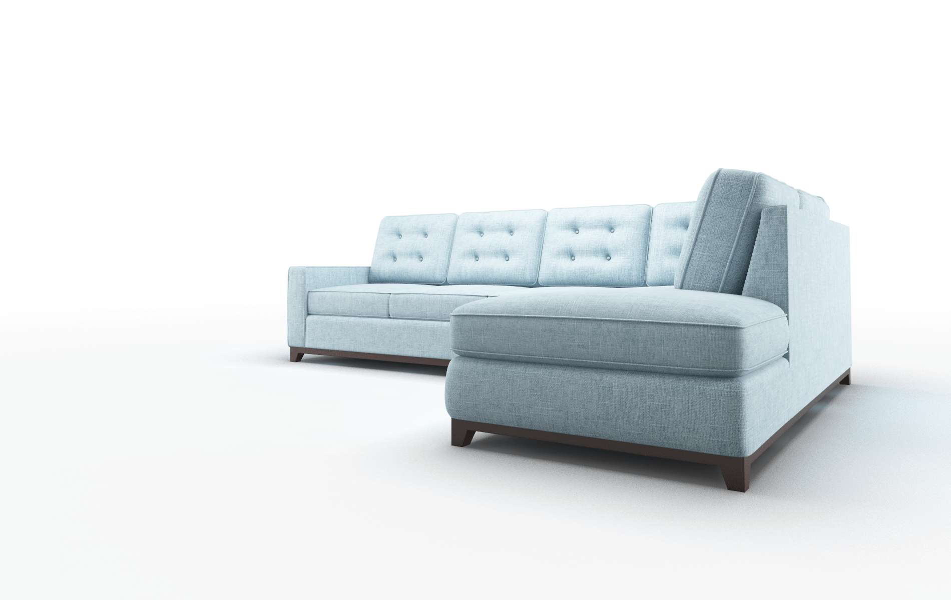 Alexandria Atlas Turquoise Panel espresso legs 4