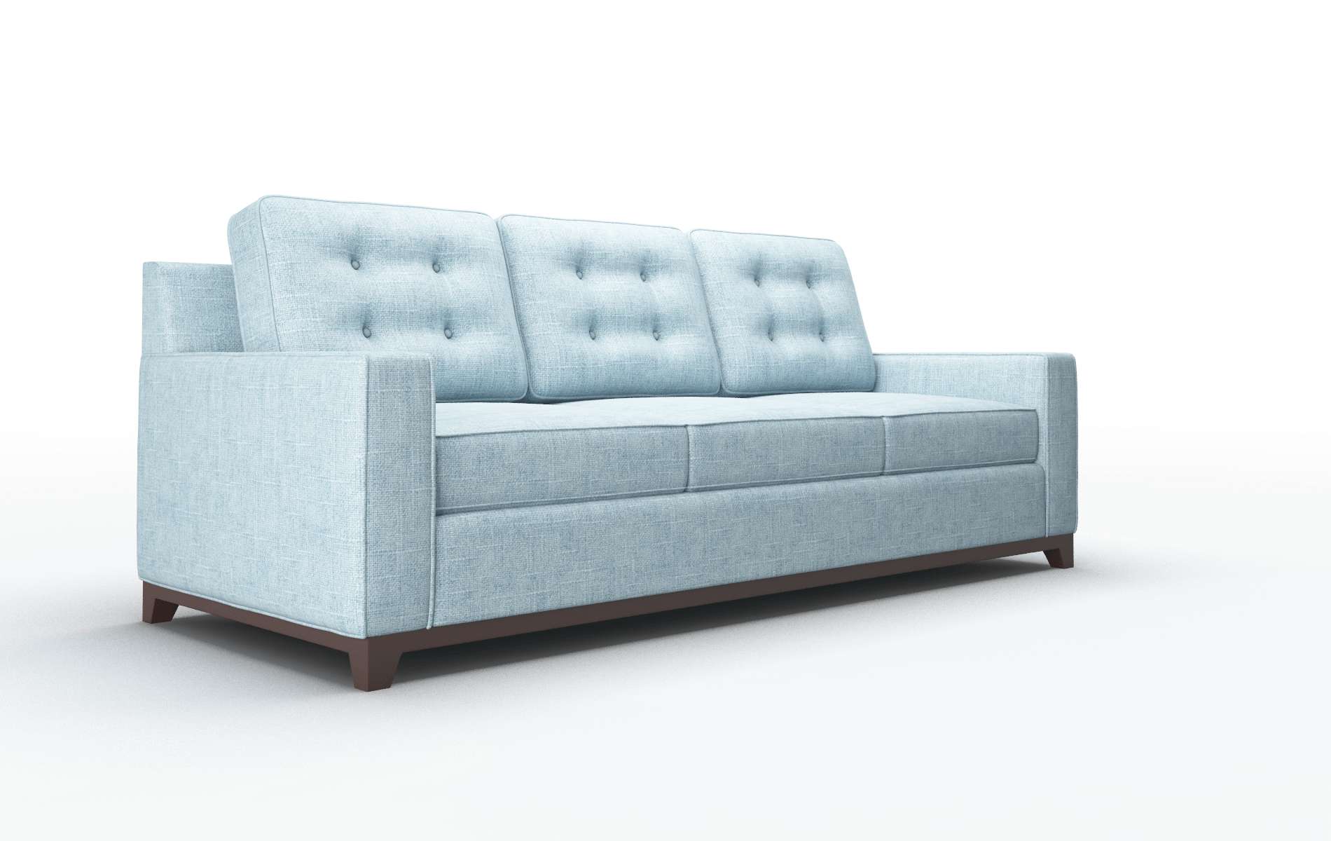 Alexandria Atlas Turquoise Sofa espresso legs 2