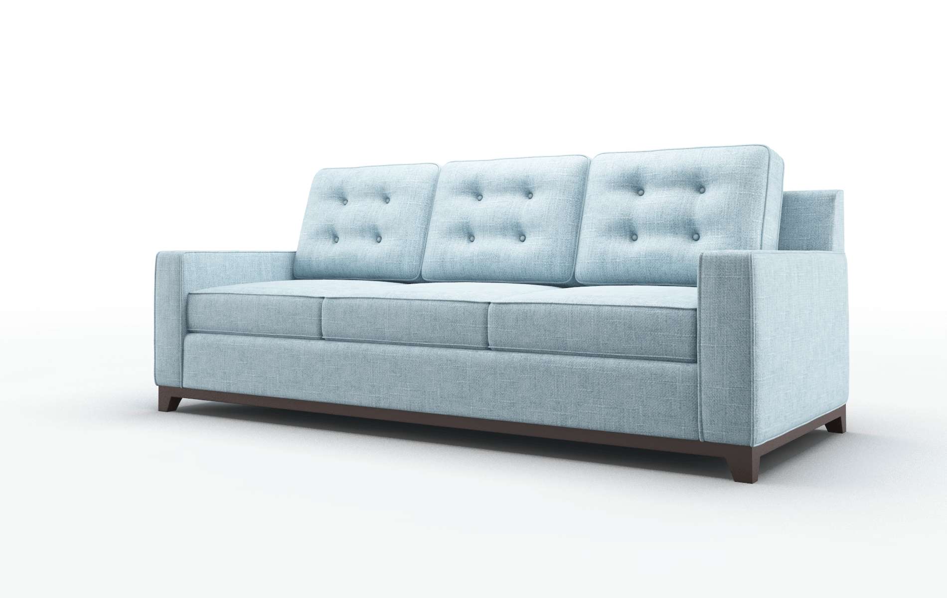 Alexandria Atlas Turquoise Sofa espresso legs 4