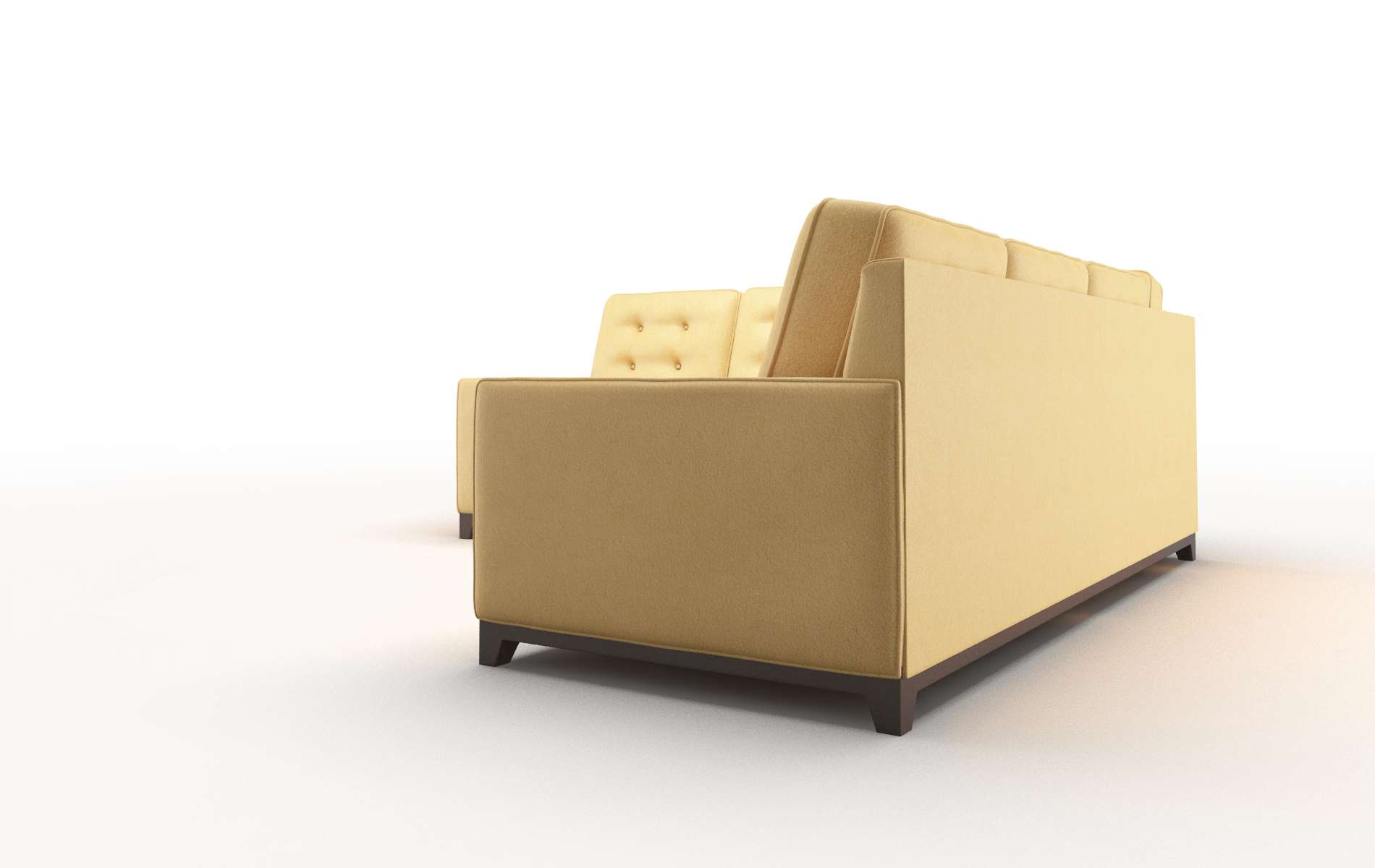 Alexandria Bella Amber Sectional espresso legs 4