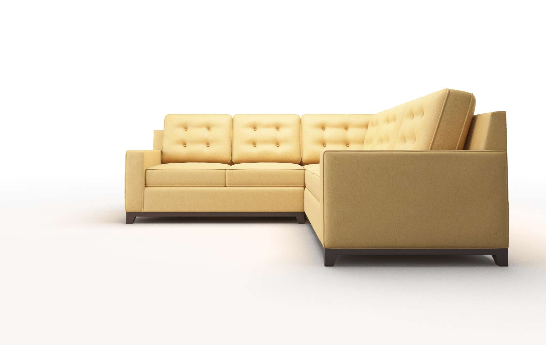Alexandria Bella Amber Sectional espresso legs 5