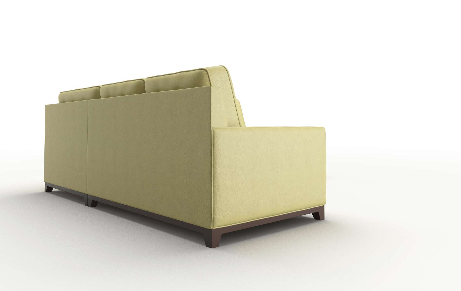 Alexandria Bella Apple Sectional espresso legs 3