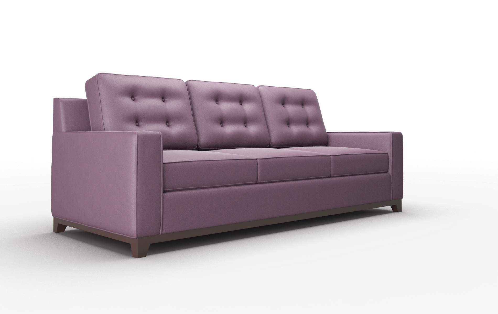 Alexandria Bella Aubergine Sofa espresso legs 2