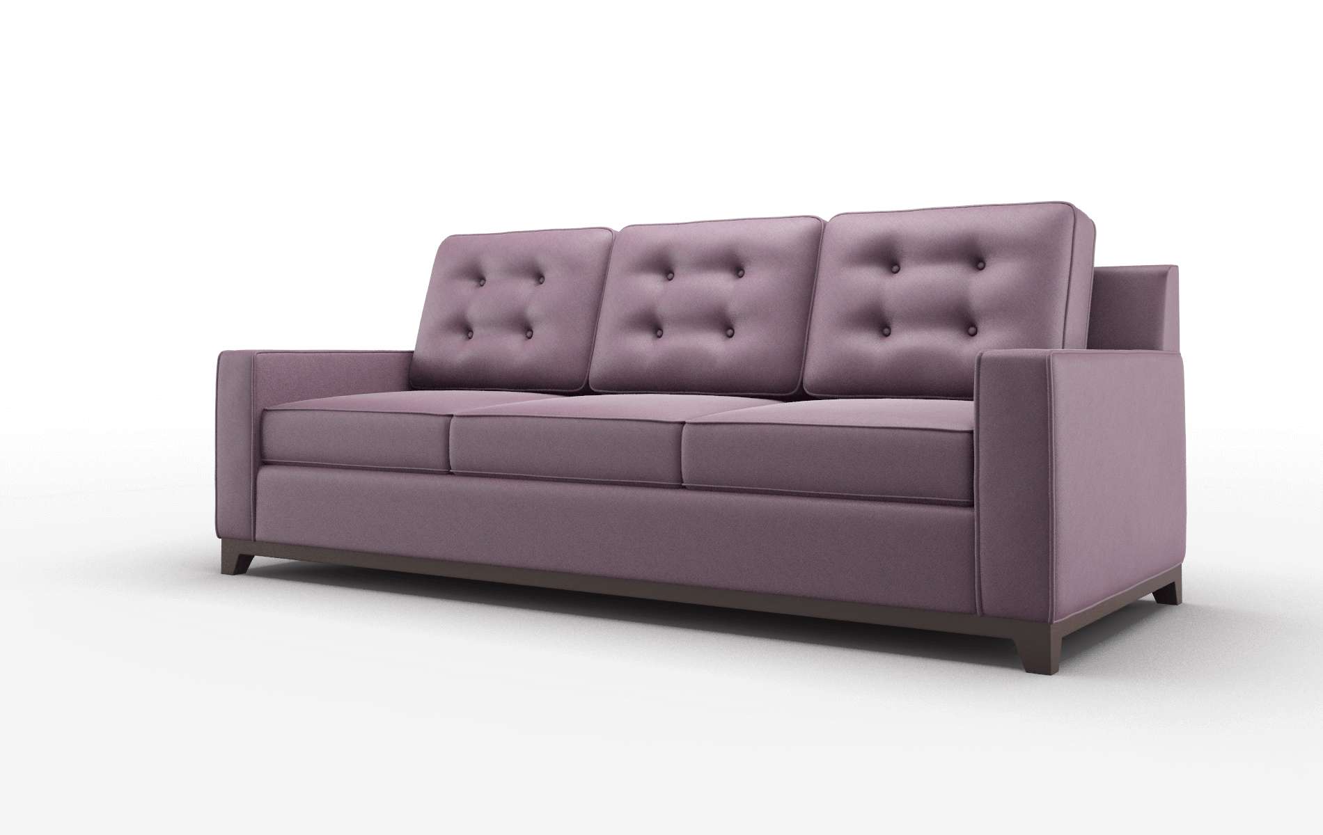Alexandria Bella Aubergine Sofa espresso legs 4