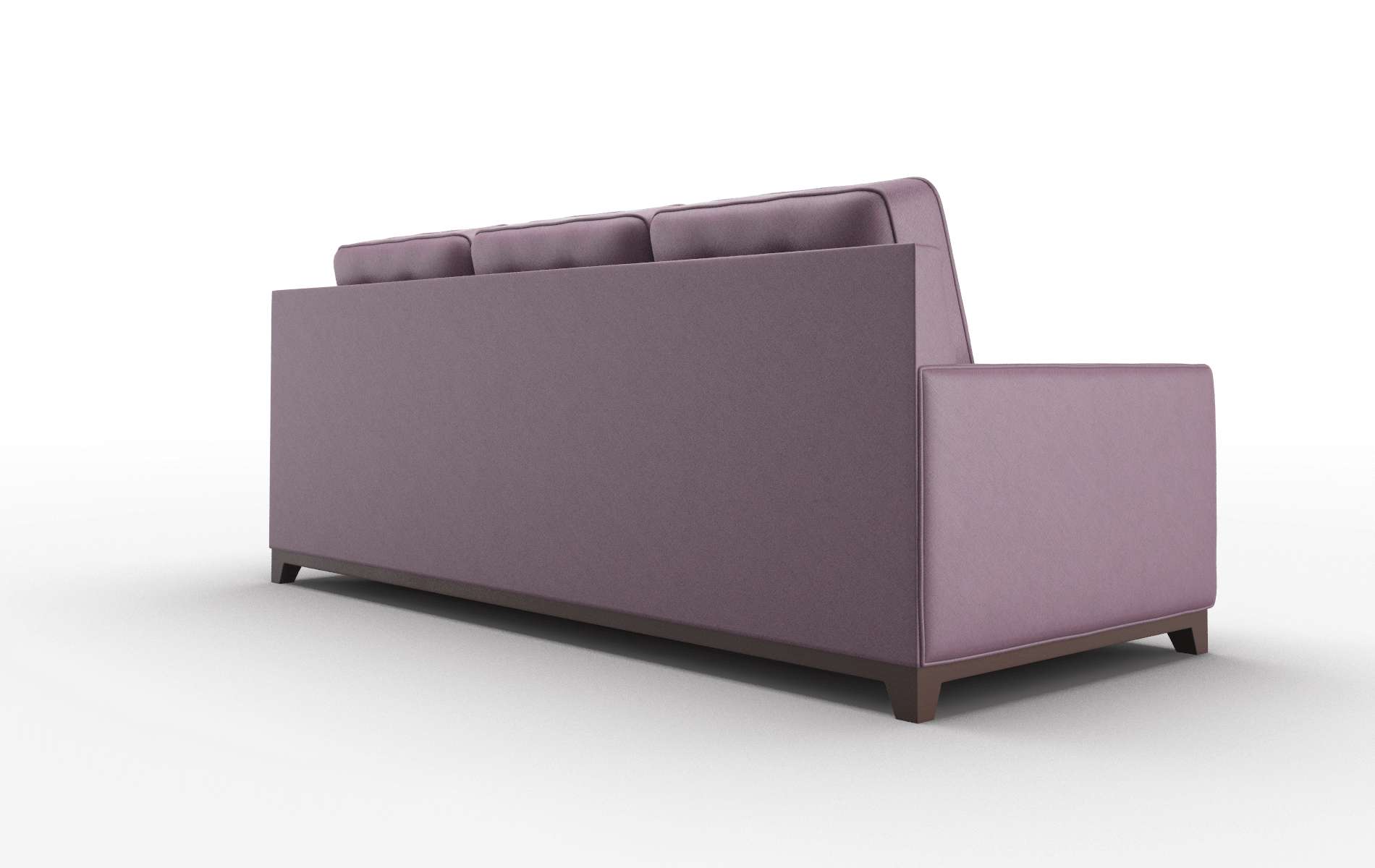 Alexandria Bella Aubergine Sofa espresso legs 5