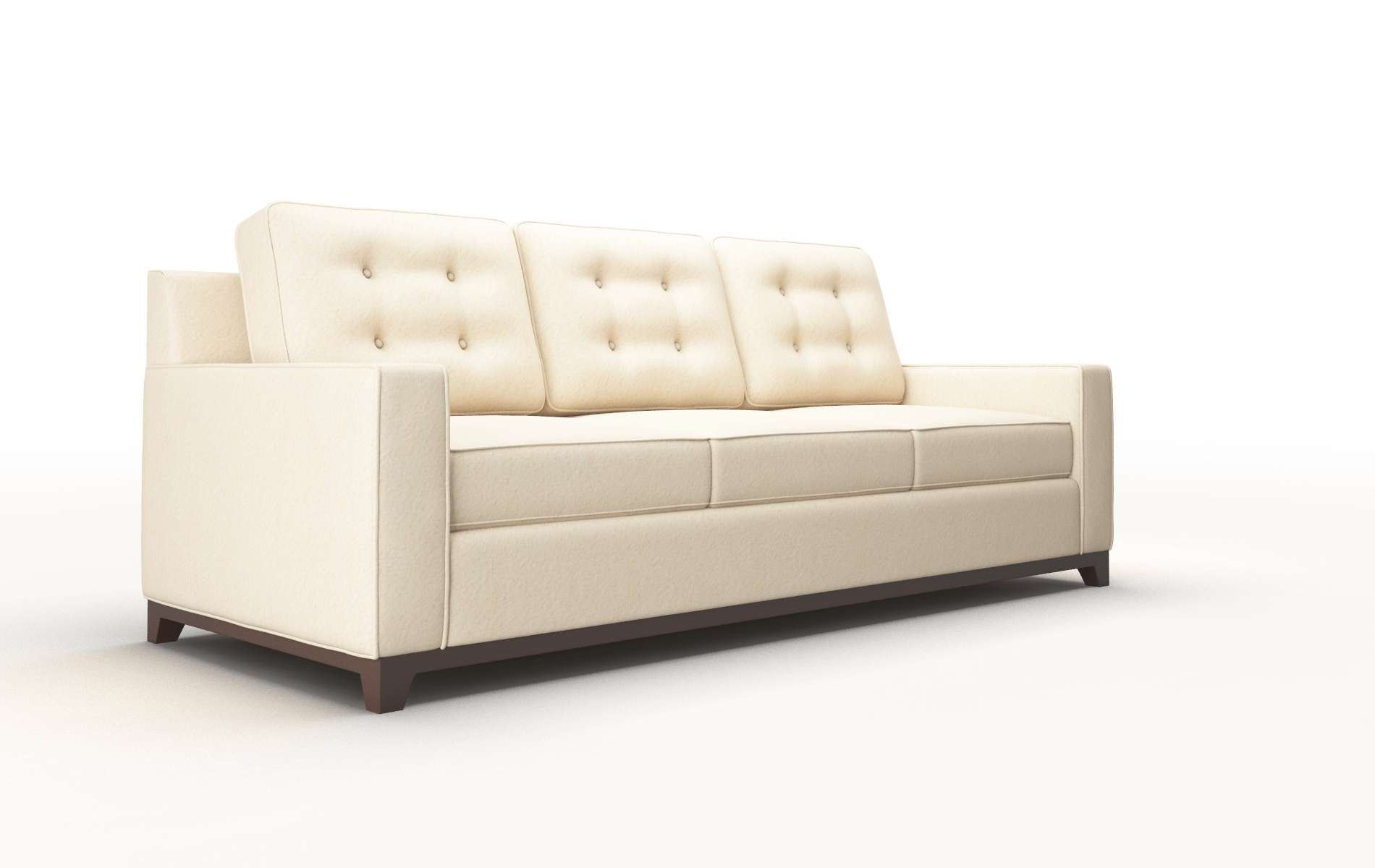 Alexandria Bella Buckwheat Sofa espresso legs 2