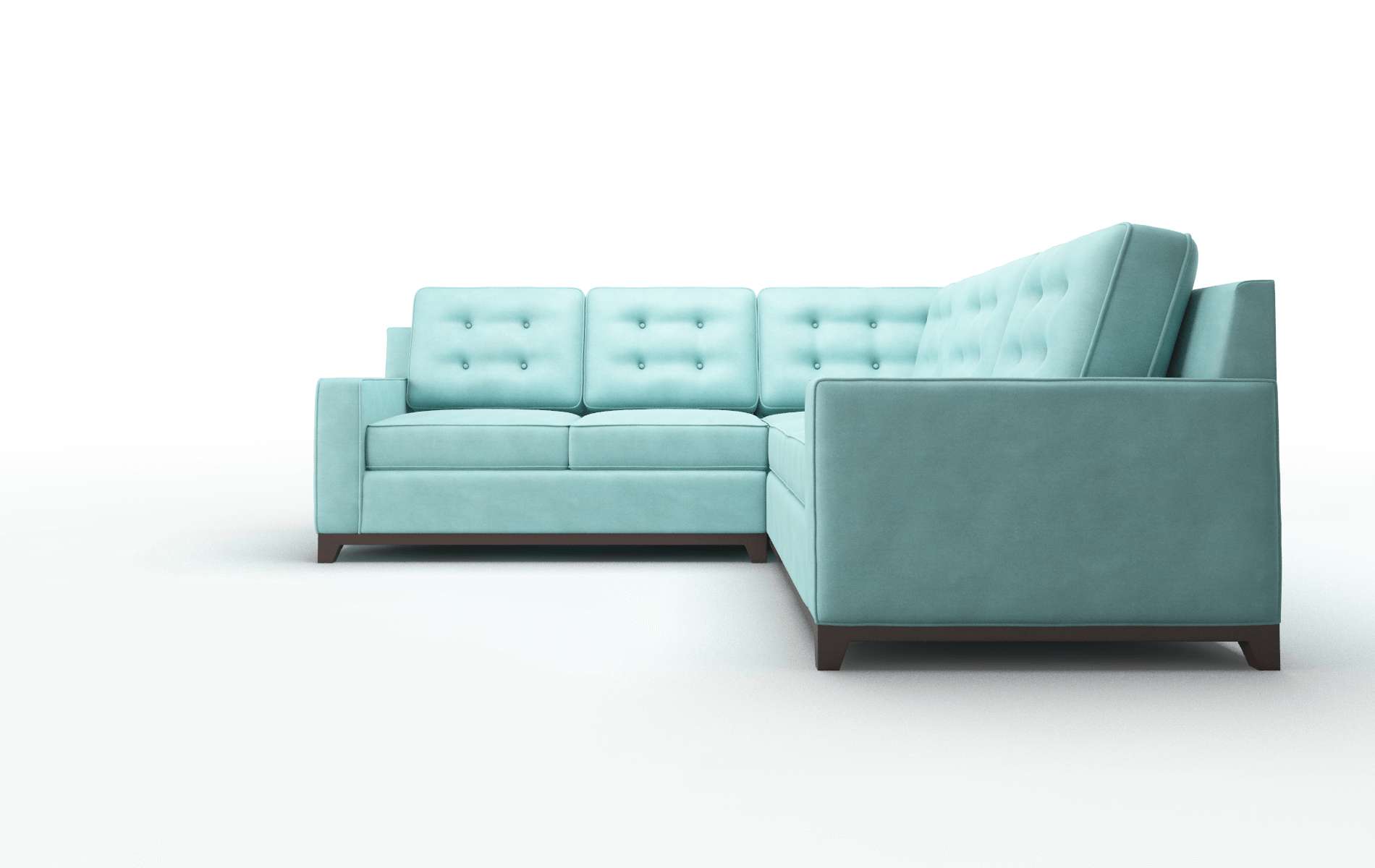 Alexandria Bella Caribbean Sectional espresso legs 5