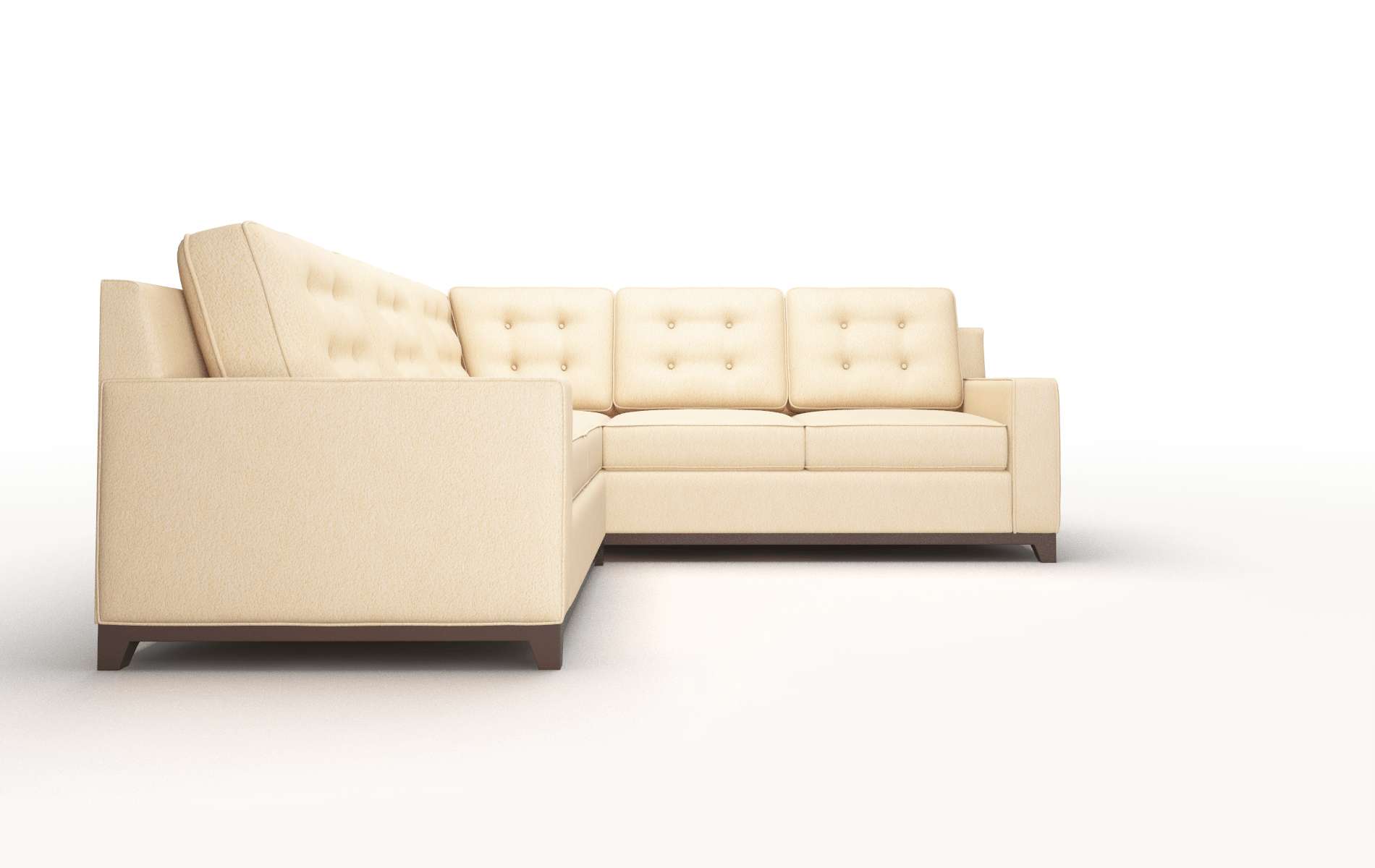 Alexandria Bella Coffee Sectional espresso legs 2