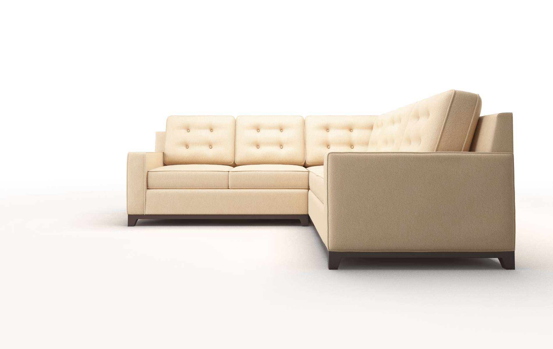 Alexandria Bella Coffee Sectional espresso legs 5