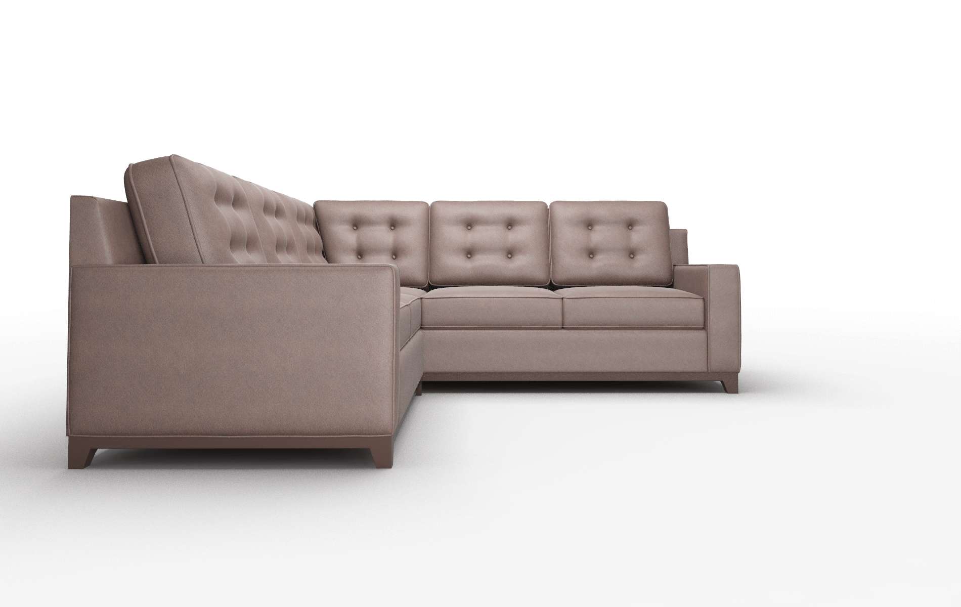 Alexandria Bella Espresso Sectional espresso legs 2