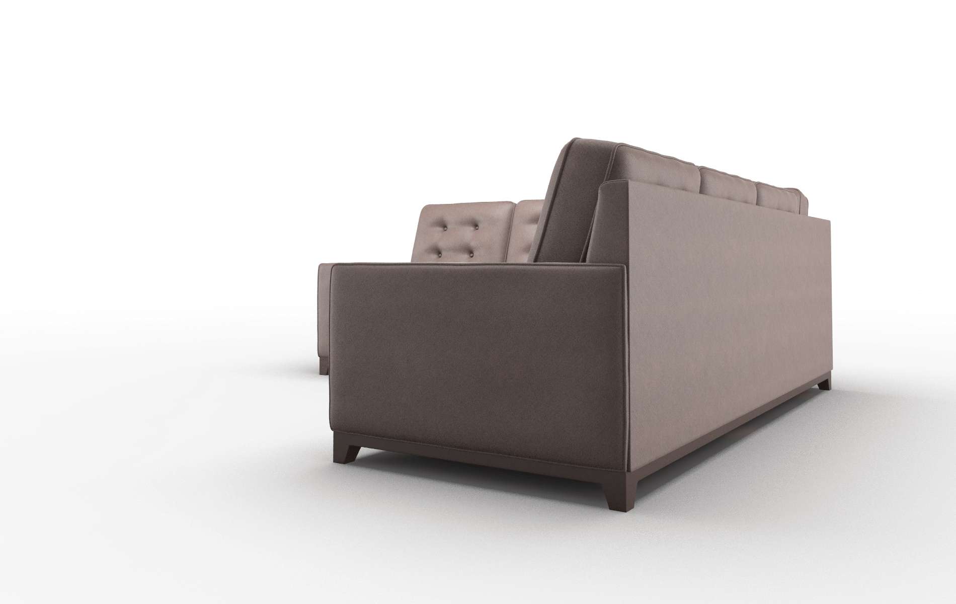 Alexandria Bella Espresso Sectional espresso legs 4