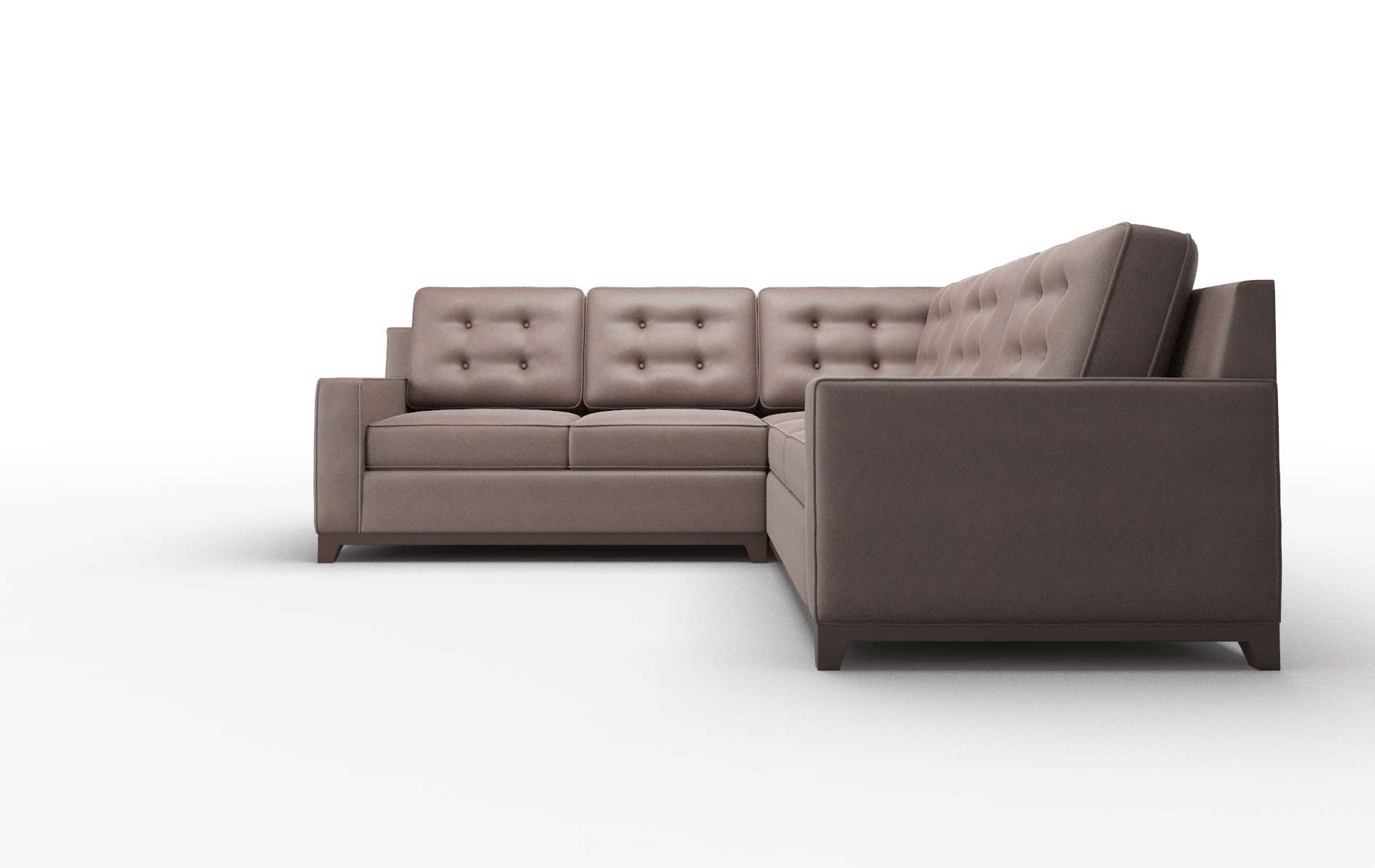 Alexandria Bella Espresso Sectional espresso legs 5