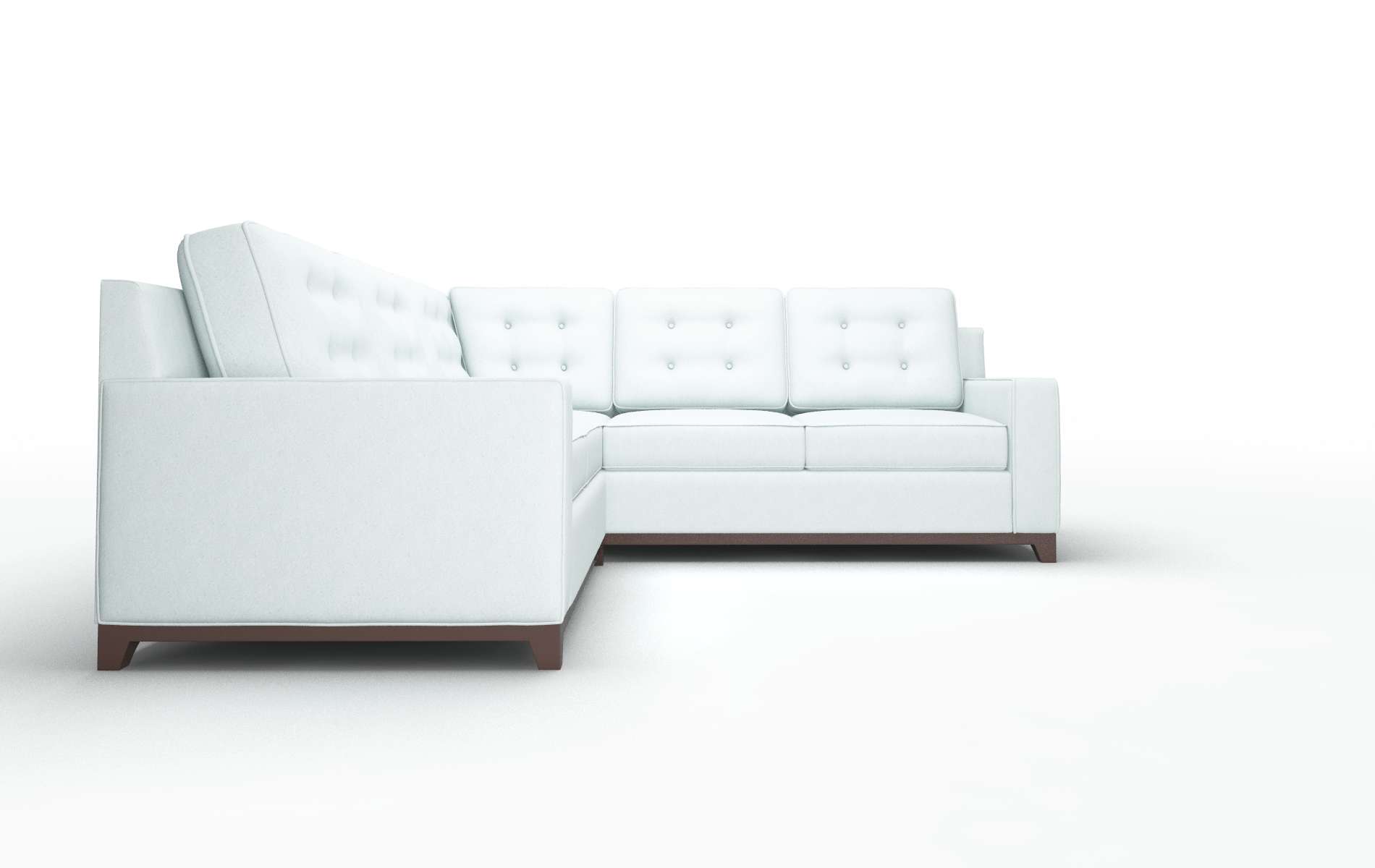 Alexandria Bella Skylight Sectional espresso legs 2