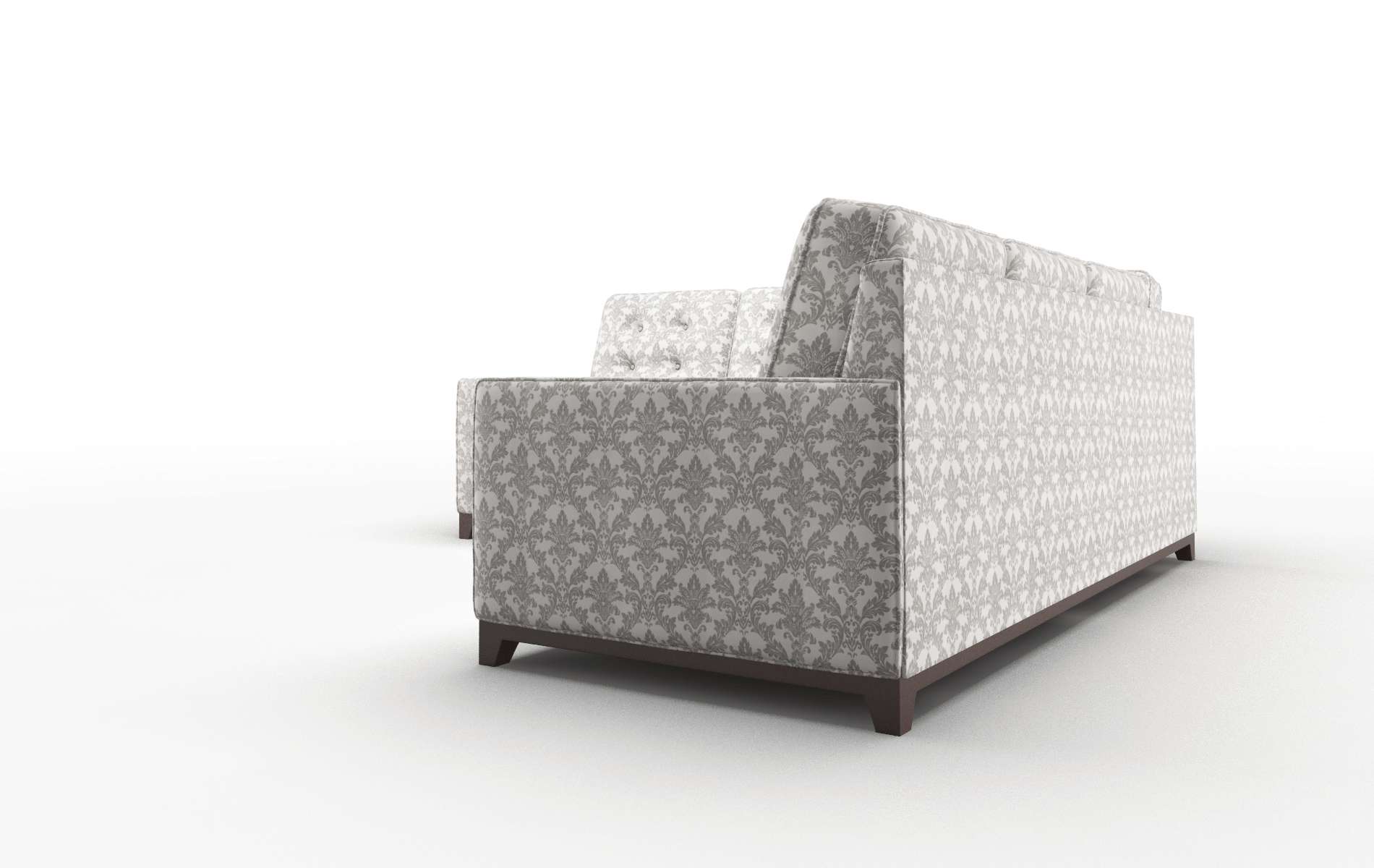 Alexandria Bergamo Dove Sectional espresso legs 4