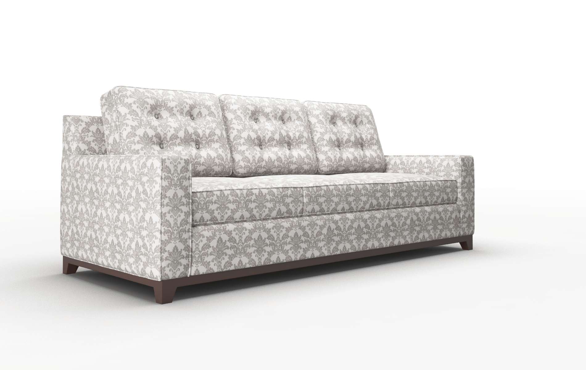 Alexandria Bergamo Dove Sofa espresso legs 2