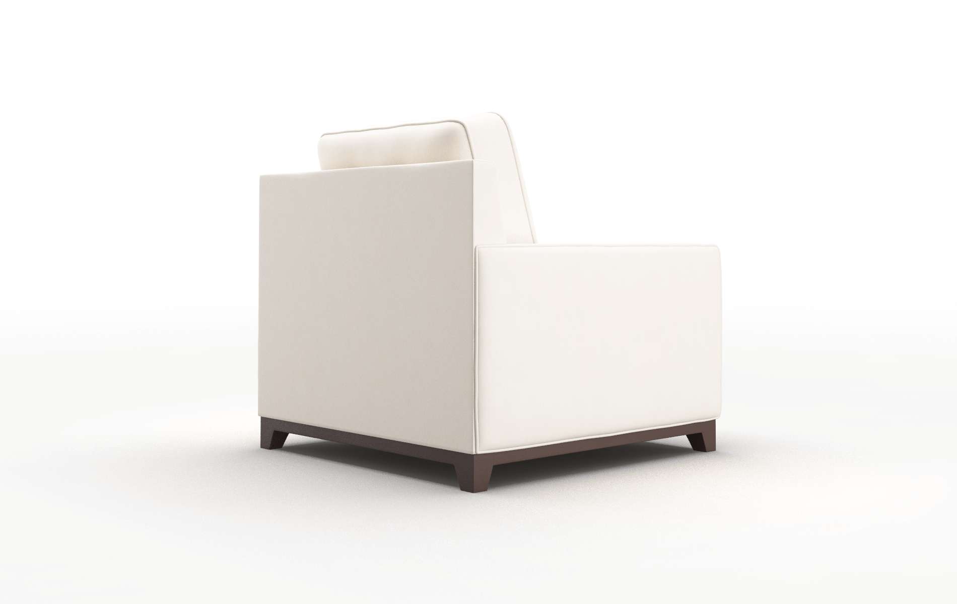 Alexandria Blanche Milky Chair espresso legs 5