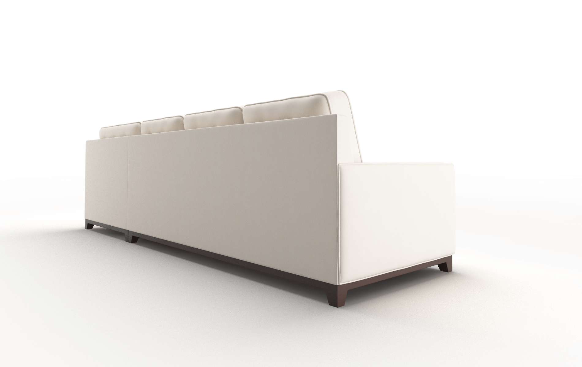 Alexandria Blanche Milky Panel espresso legs 5