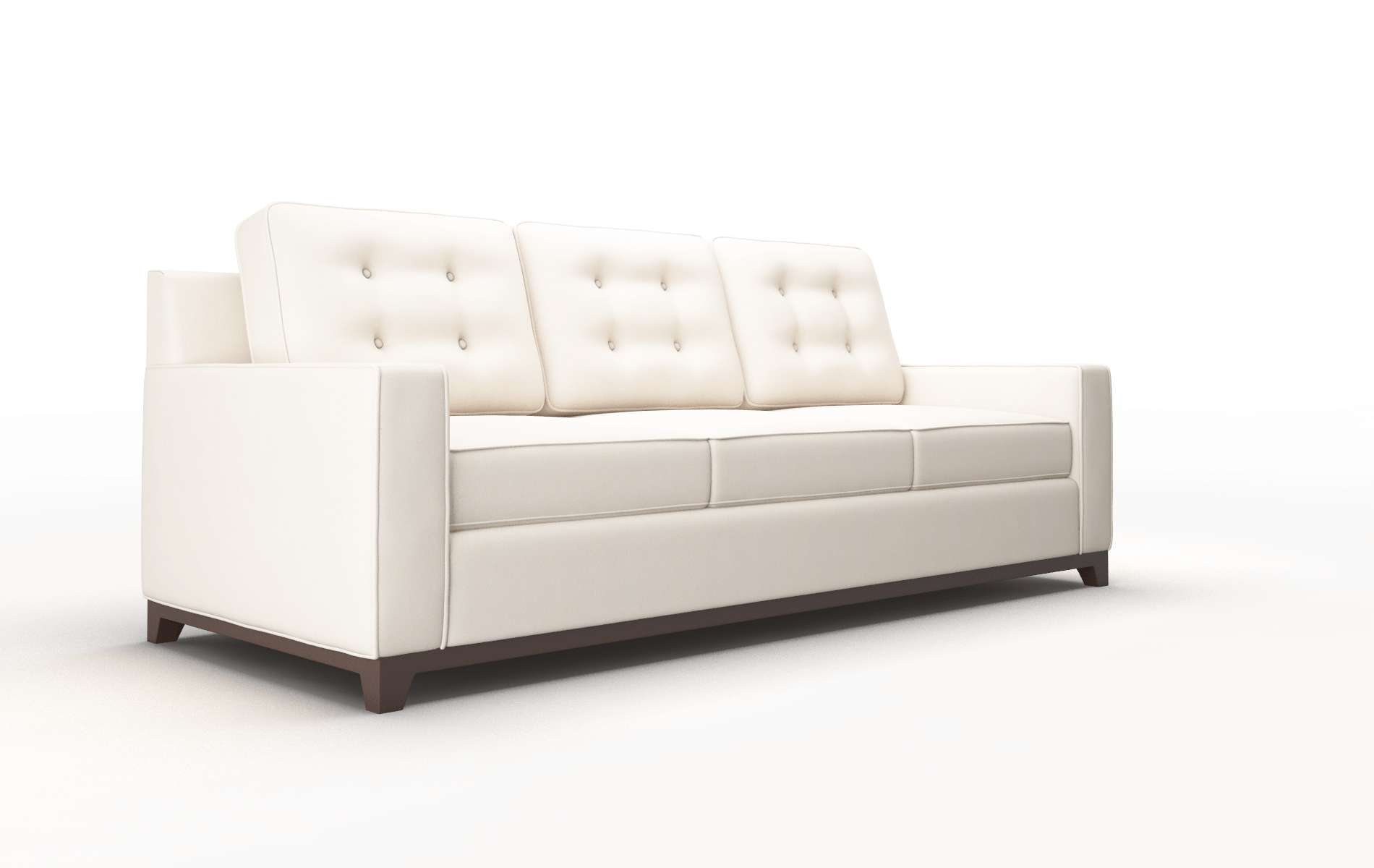 Alexandria Blanche Milky Sofa espresso legs 2