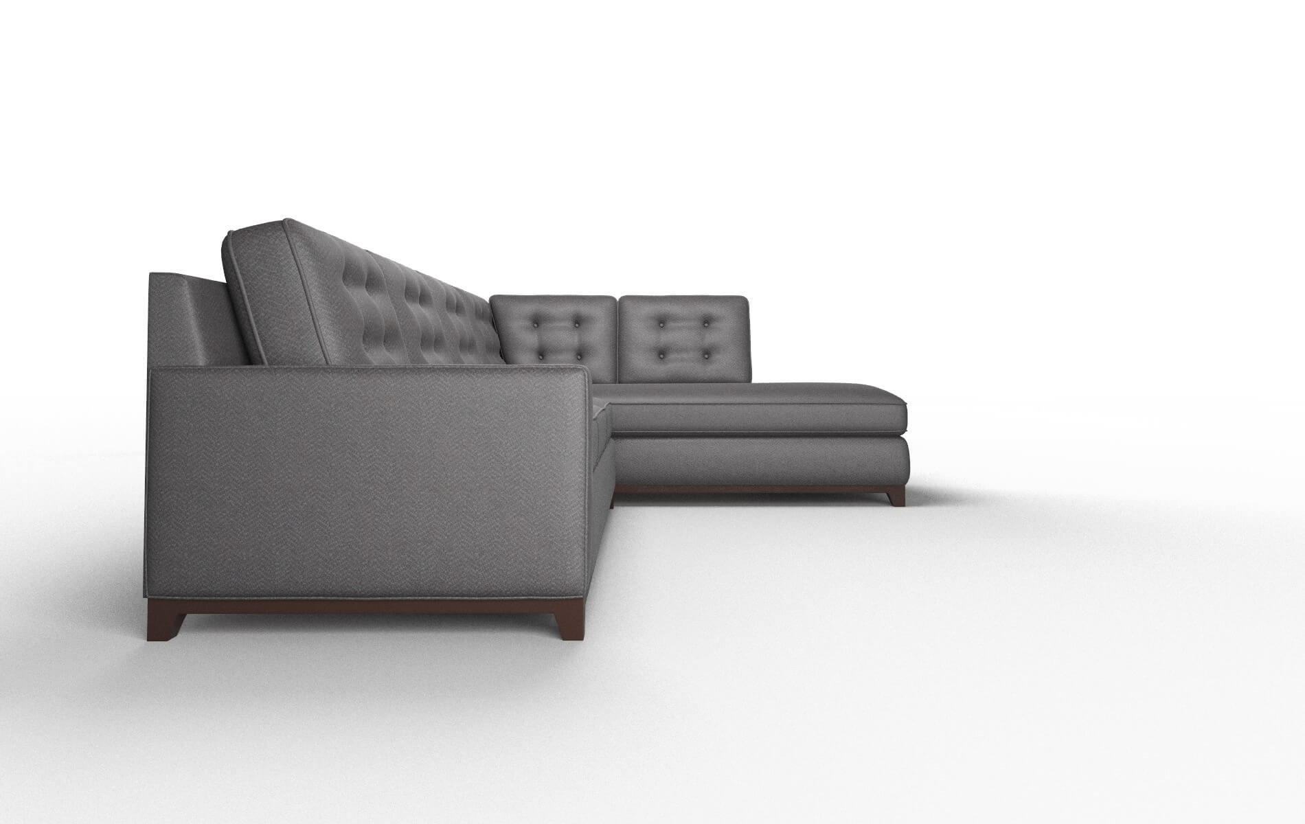 Alexandria Catalina Charcoal Panel espresso legs 3