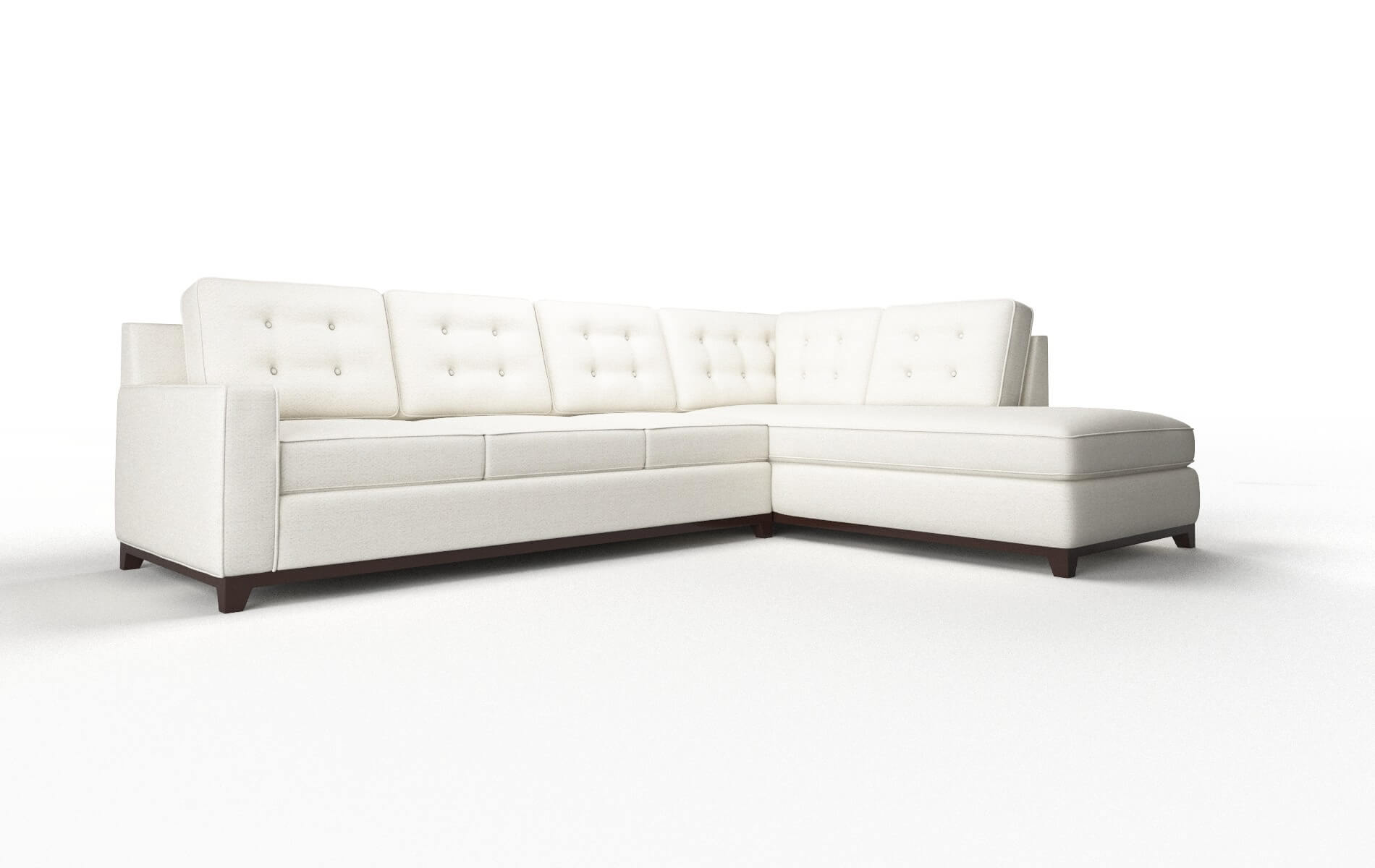 Alexandria Catalina Ivory Panel espresso legs 2