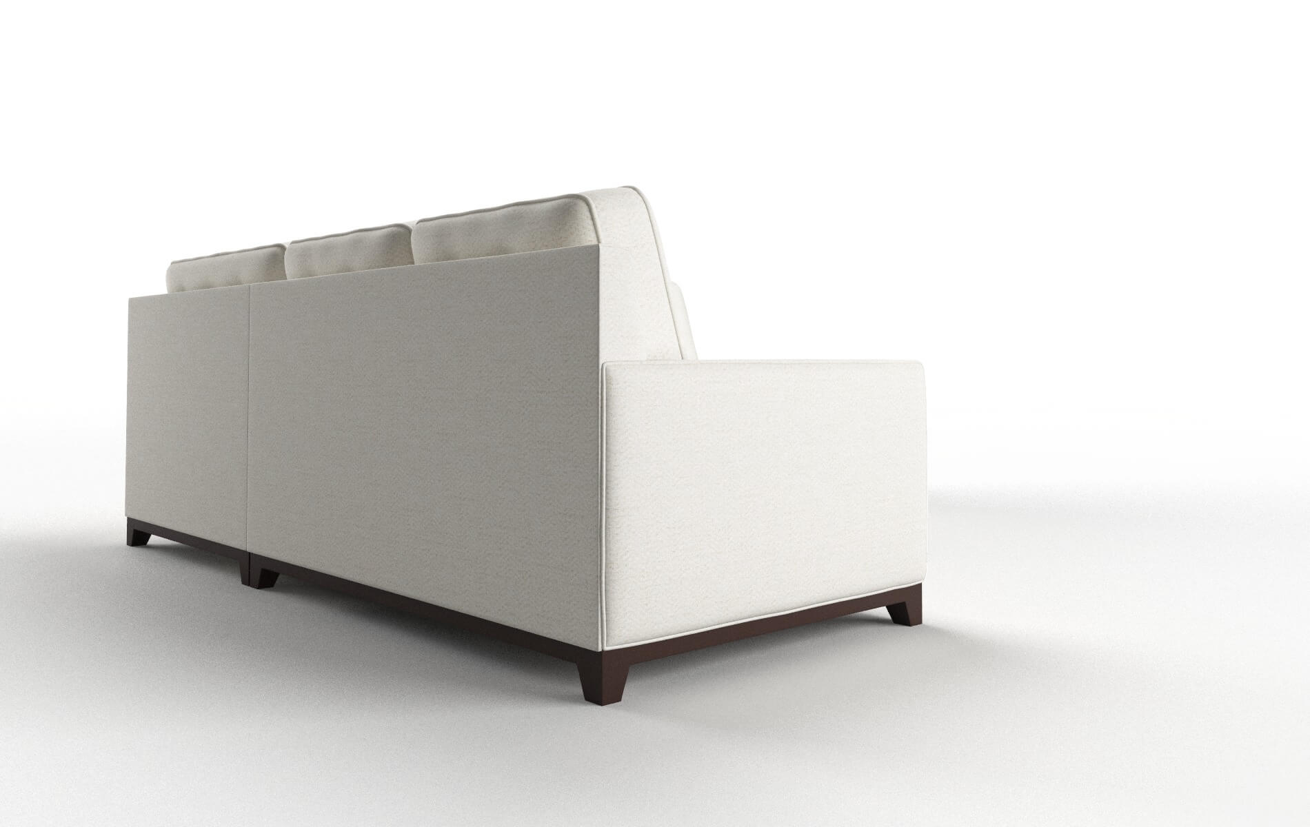 Alexandria Catalina Ivory Sectional espresso legs 3