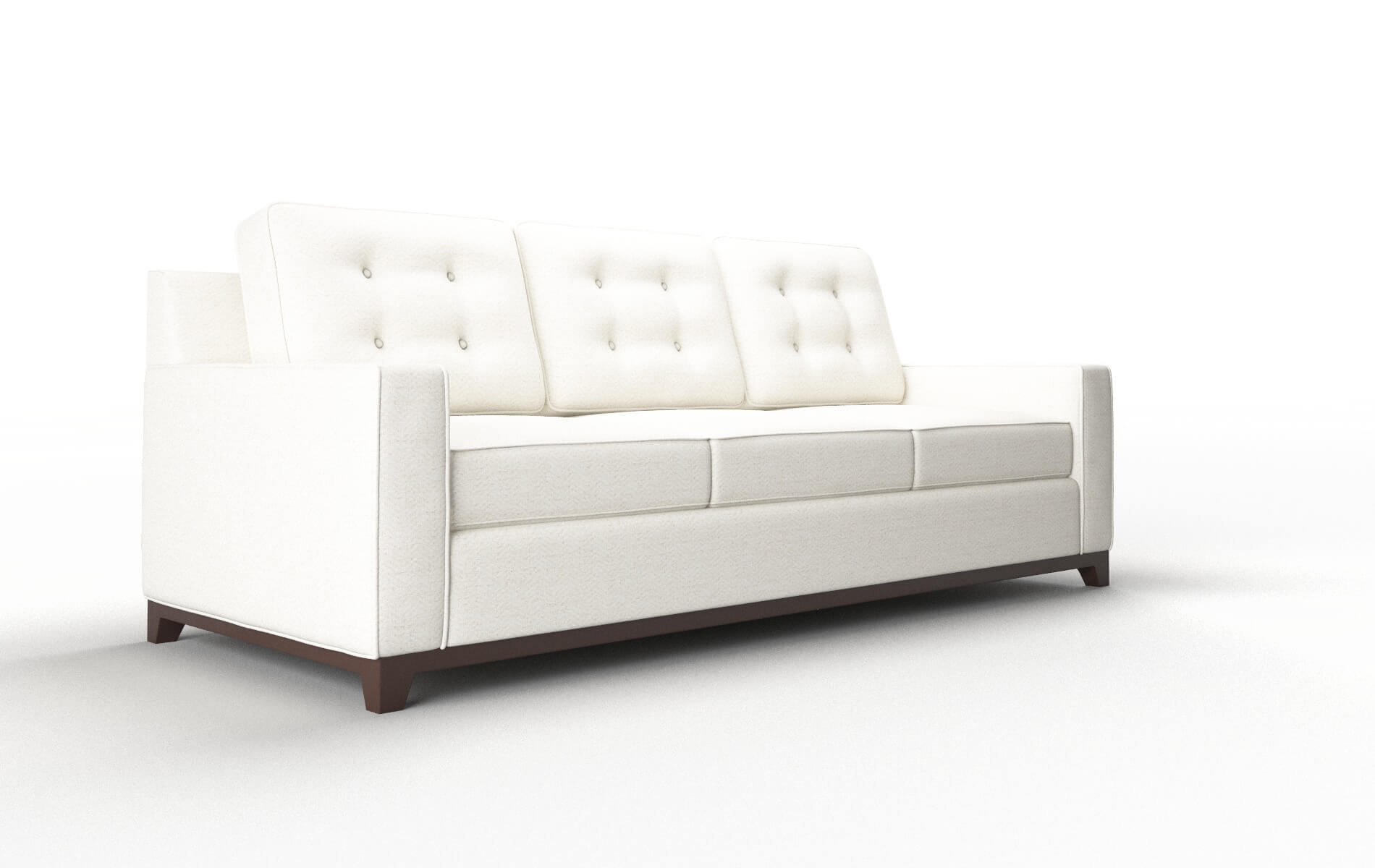 Alexandria Catalina Ivory Sofa espresso legs 2