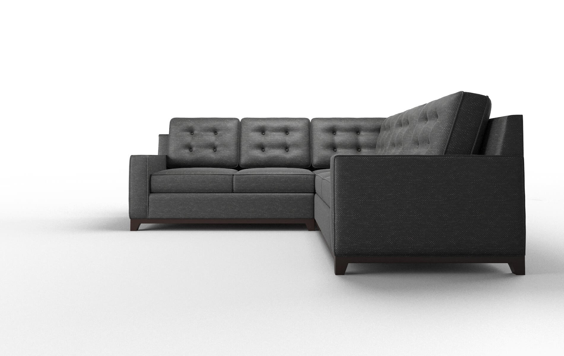Alexandria Chance Denim Sectional espresso legs 5