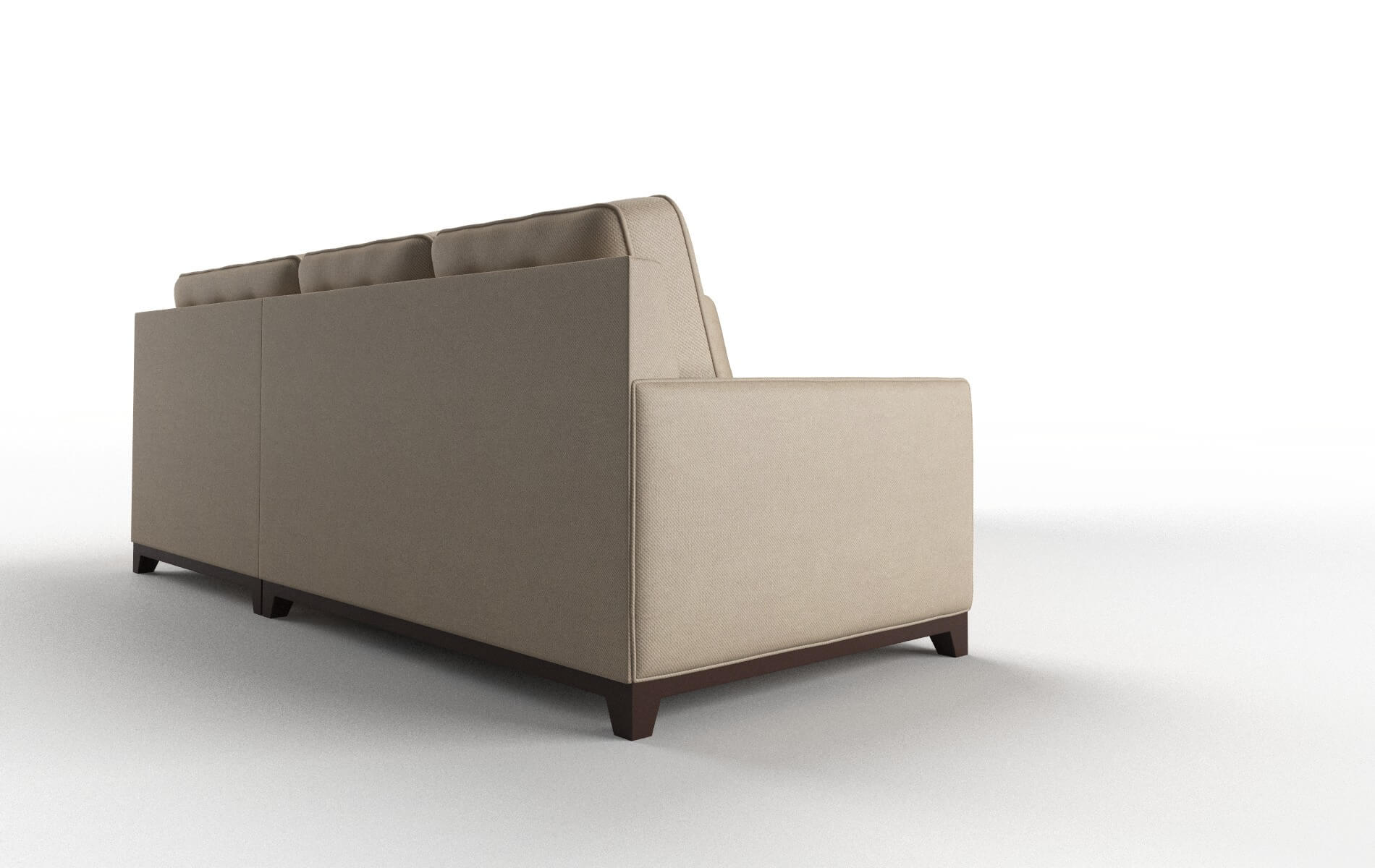 Alexandria Chance Platinum Sectional espresso legs 3