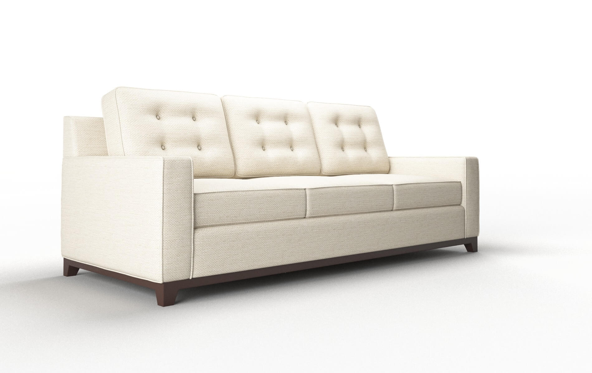 Alexandria Chance Sand Sofa espresso legs 2