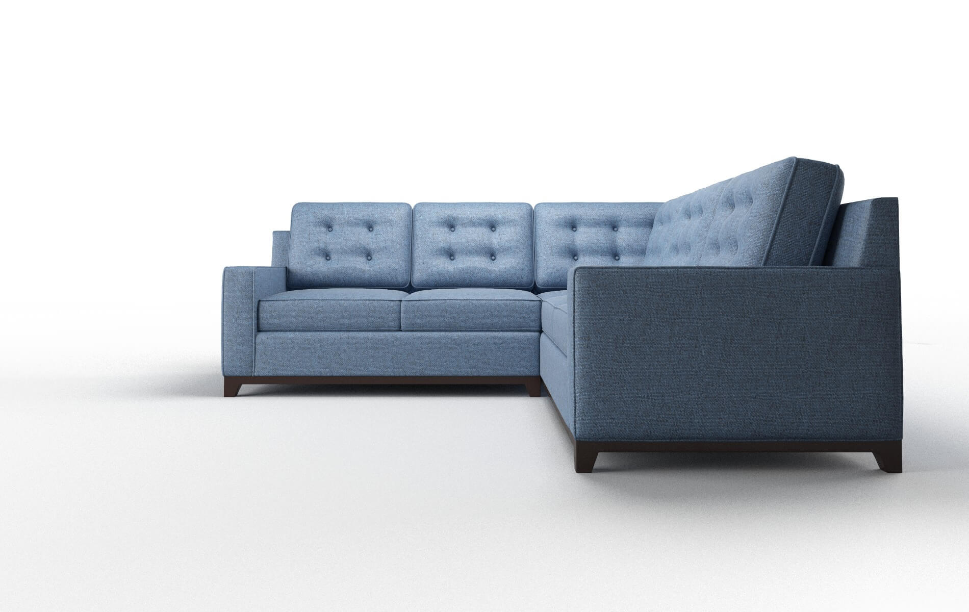 Alexandria Clyde Deep_ocean Sectional espresso legs 5