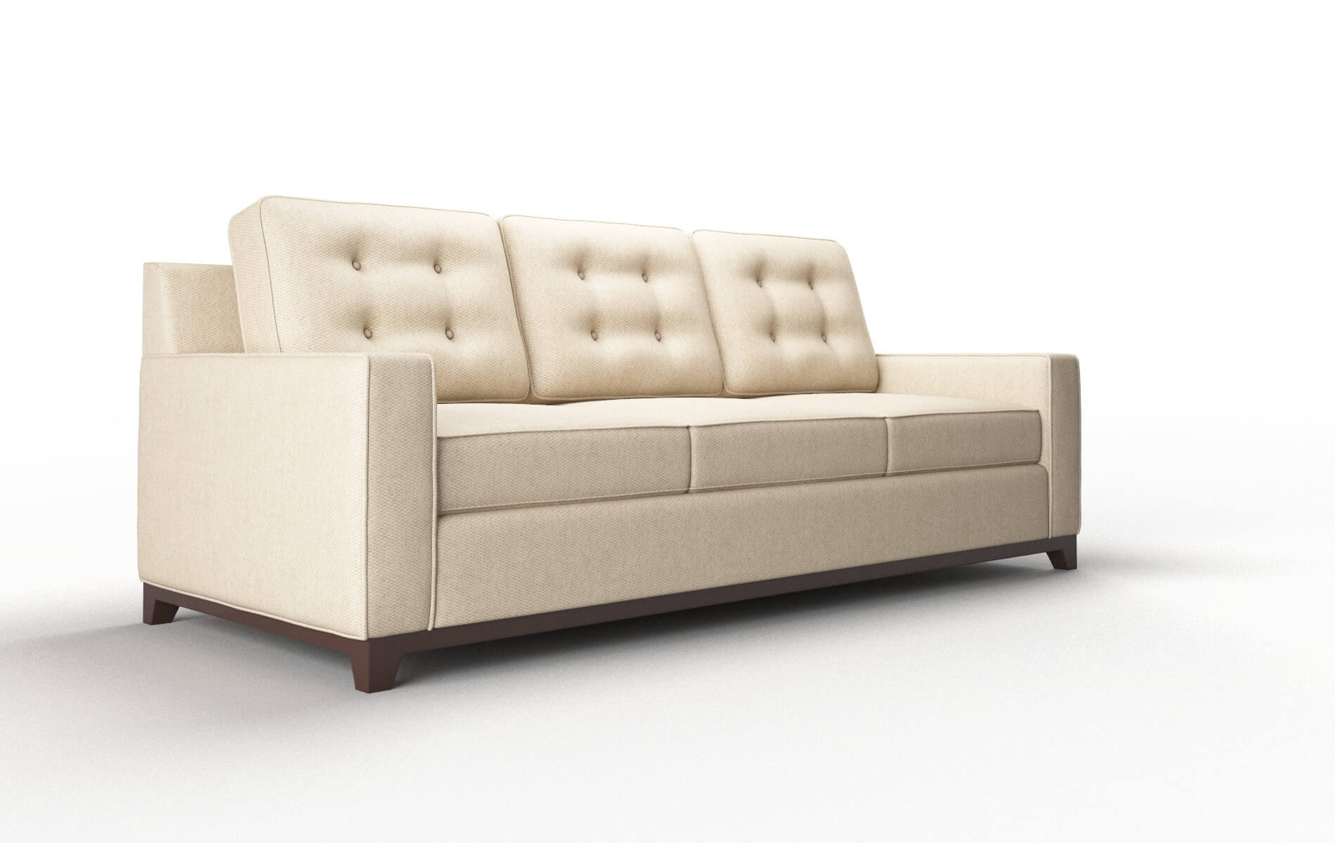 Alexandria Cosmo Fawn Sofa espresso legs 2