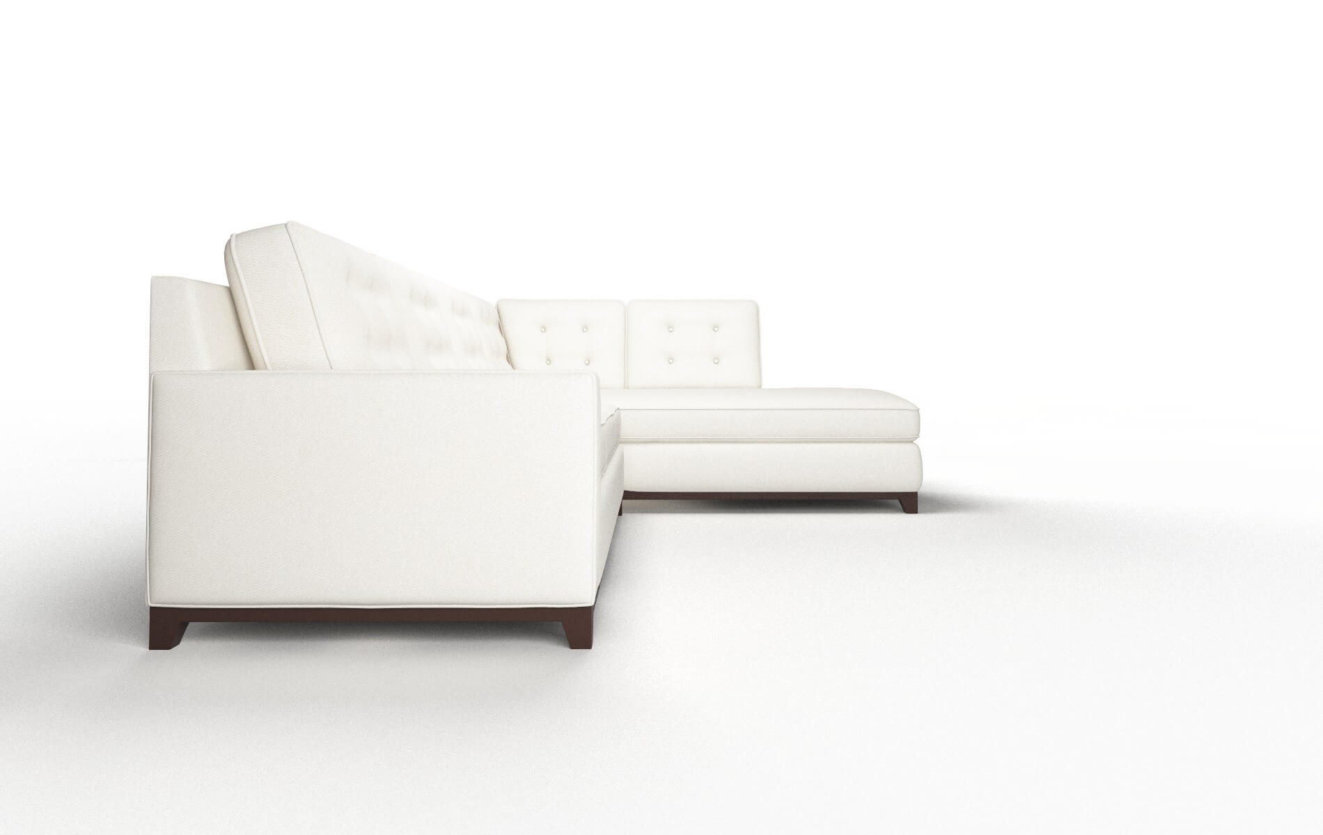 Alexandria Cosmo Ivory Panel espresso legs 3