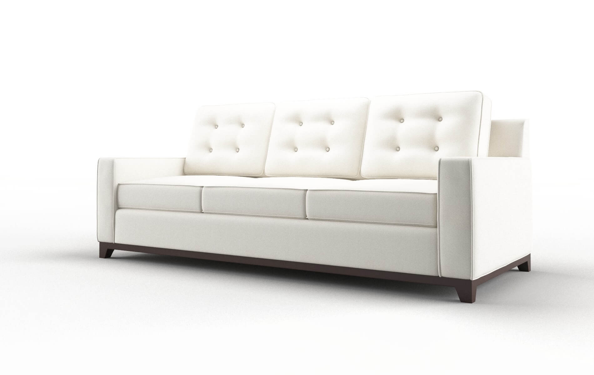 Alexandria Cosmo Ivory Sofa espresso legs 4