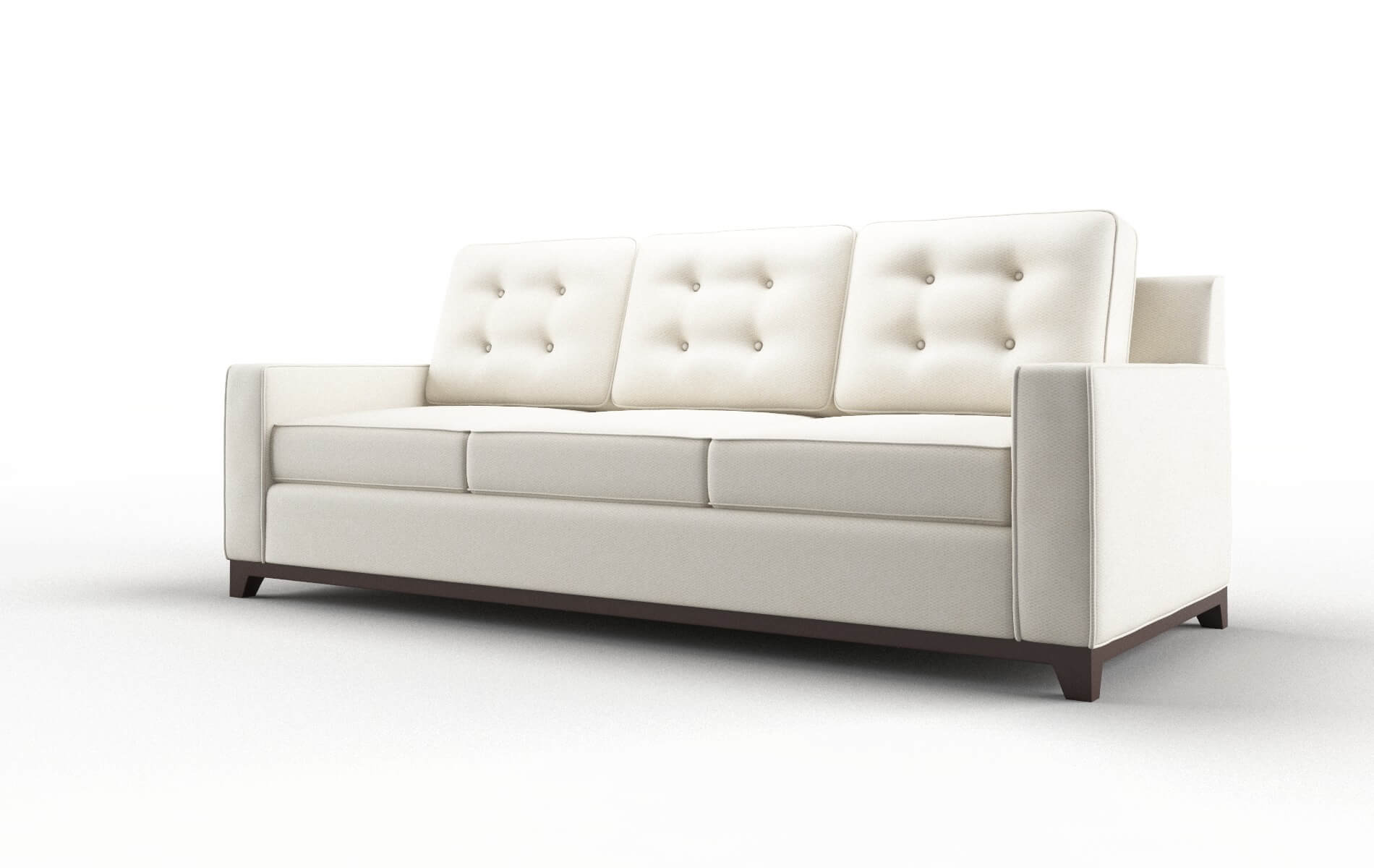 Alexandria Cosmo Sand Sofa espresso legs 4