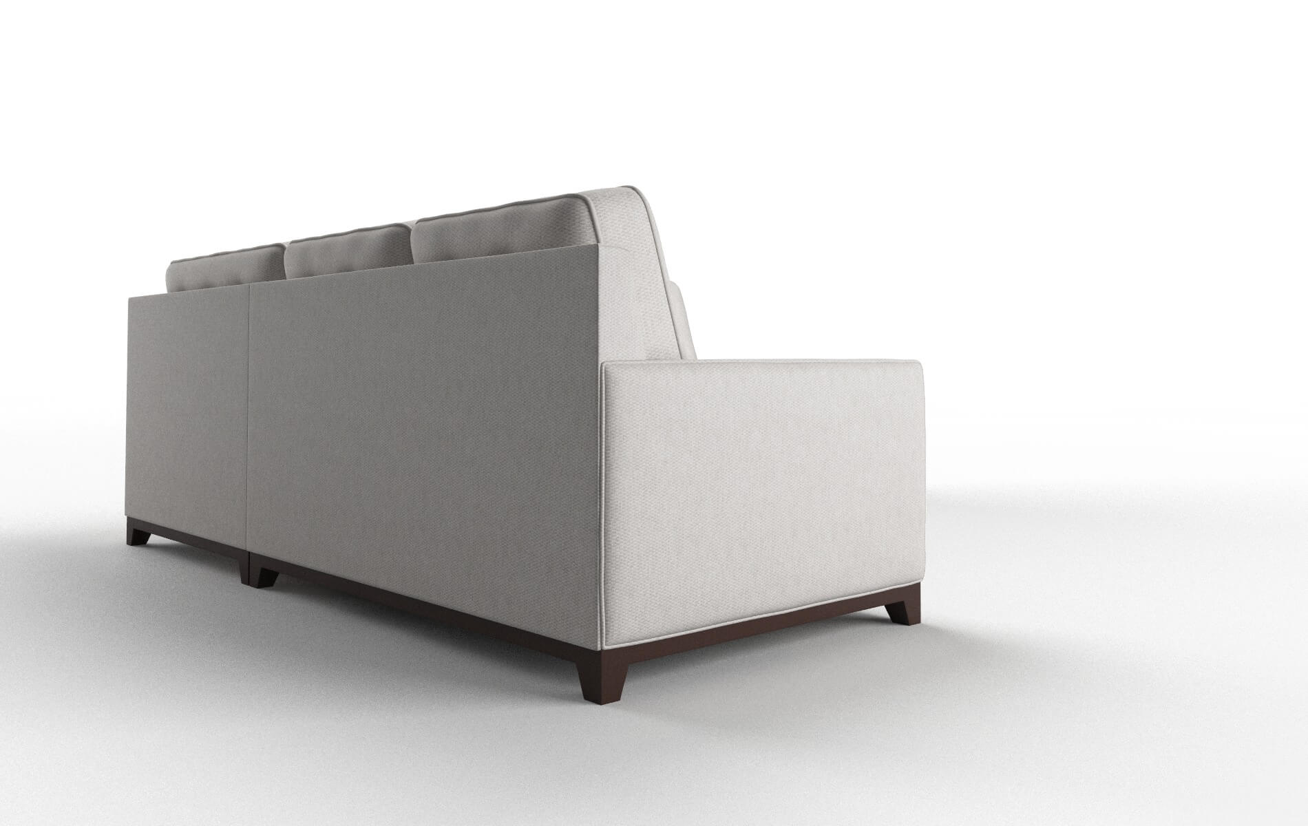 Alexandria Cosmo Silver Sectional espresso legs 3