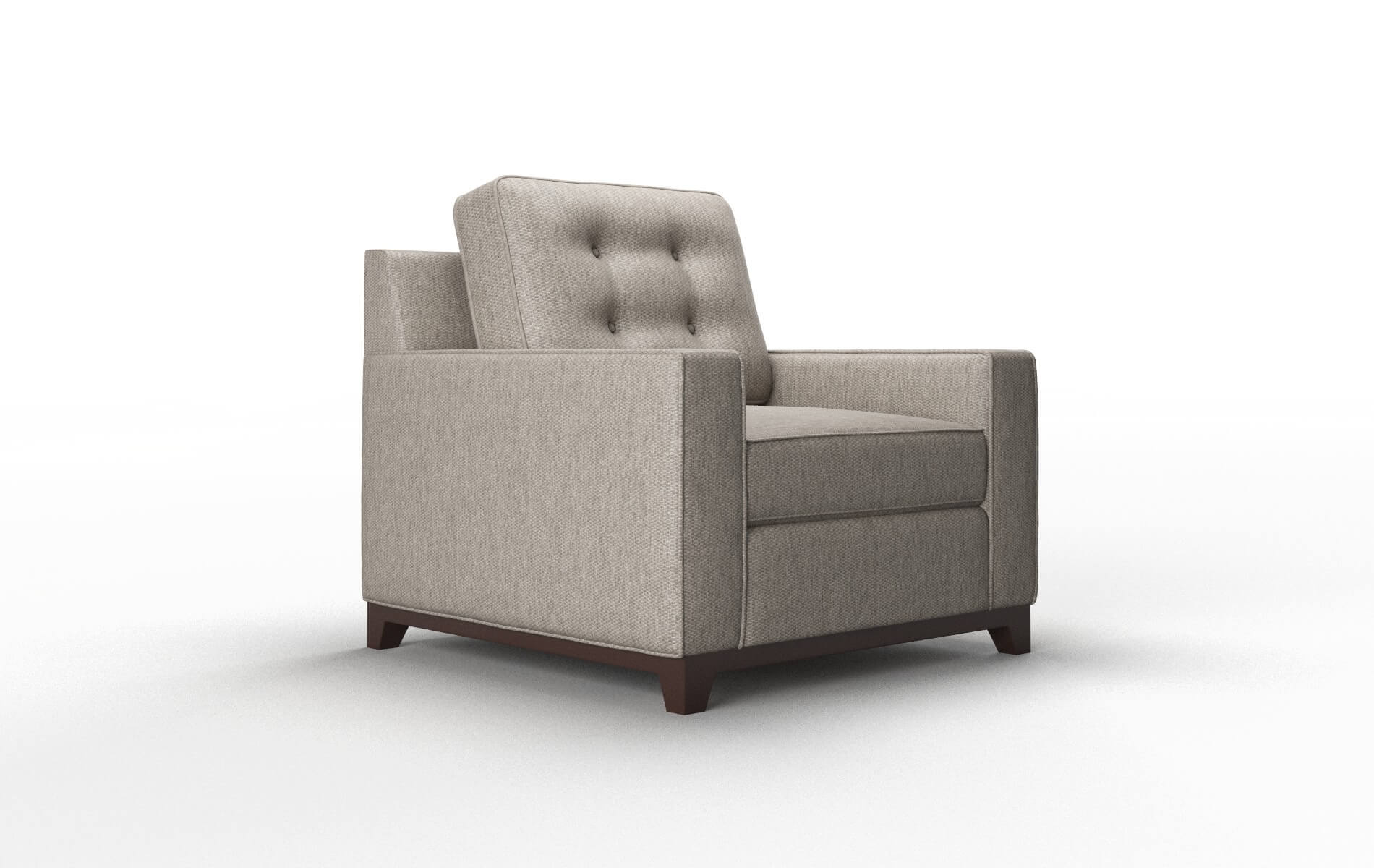 Alexandria Cosmo Taupe Chair espresso legs 2