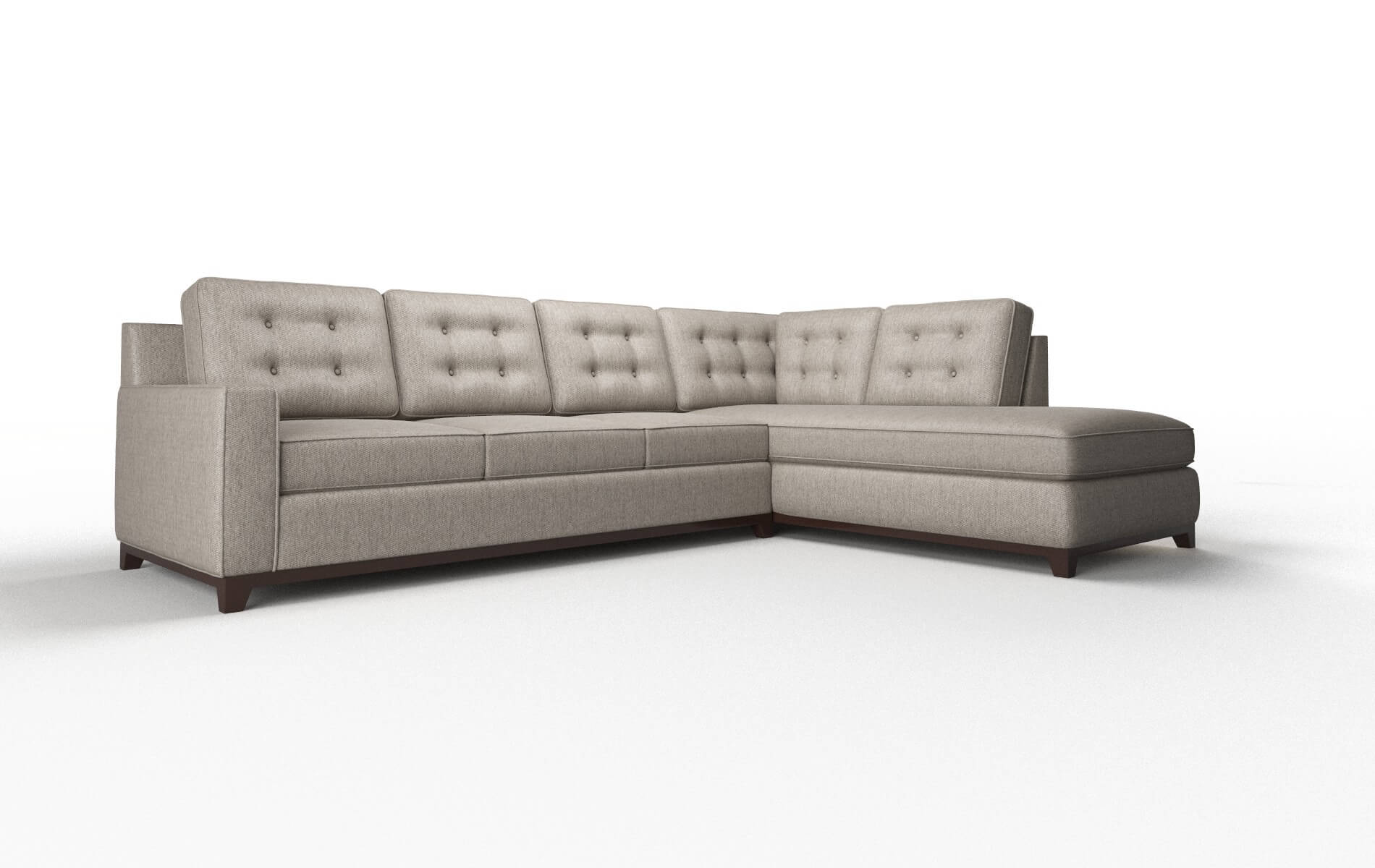 Alexandria Cosmo Taupe Panel espresso legs 2