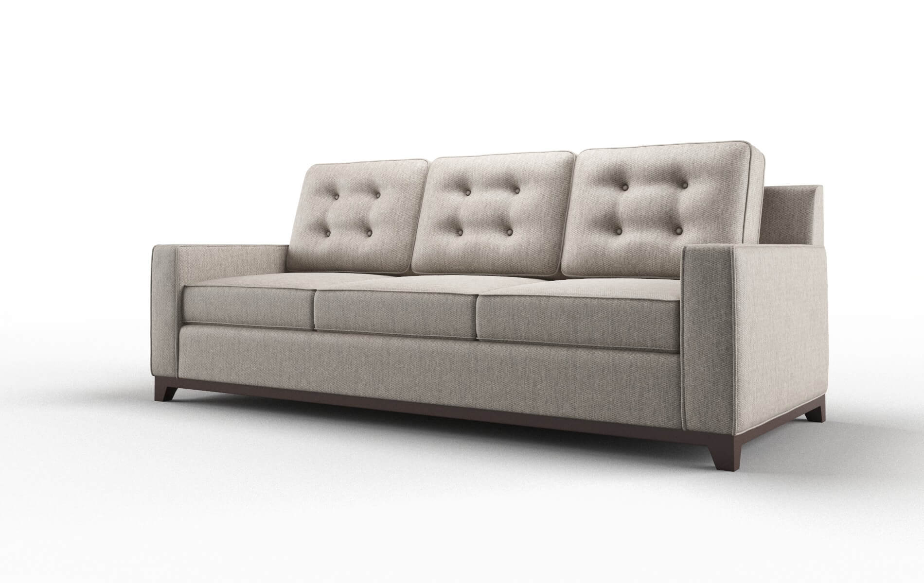 Alexandria Cosmo Taupe Sofa espresso legs 4