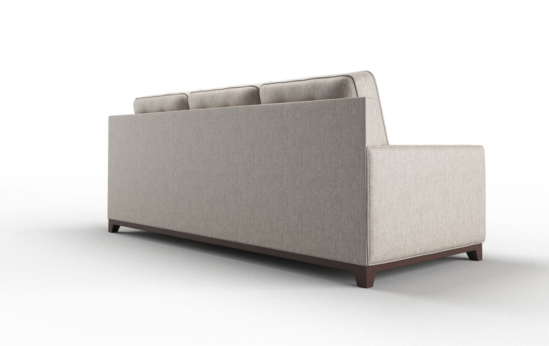 Alexandria Cosmo Taupe Sofa espresso legs 5