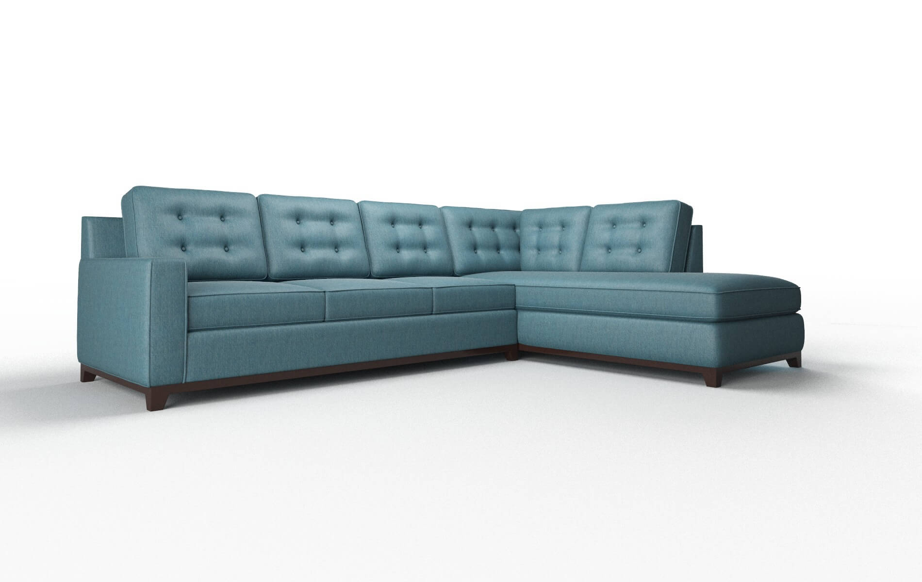 Alexandria Cosmo Teal Panel espresso legs 2