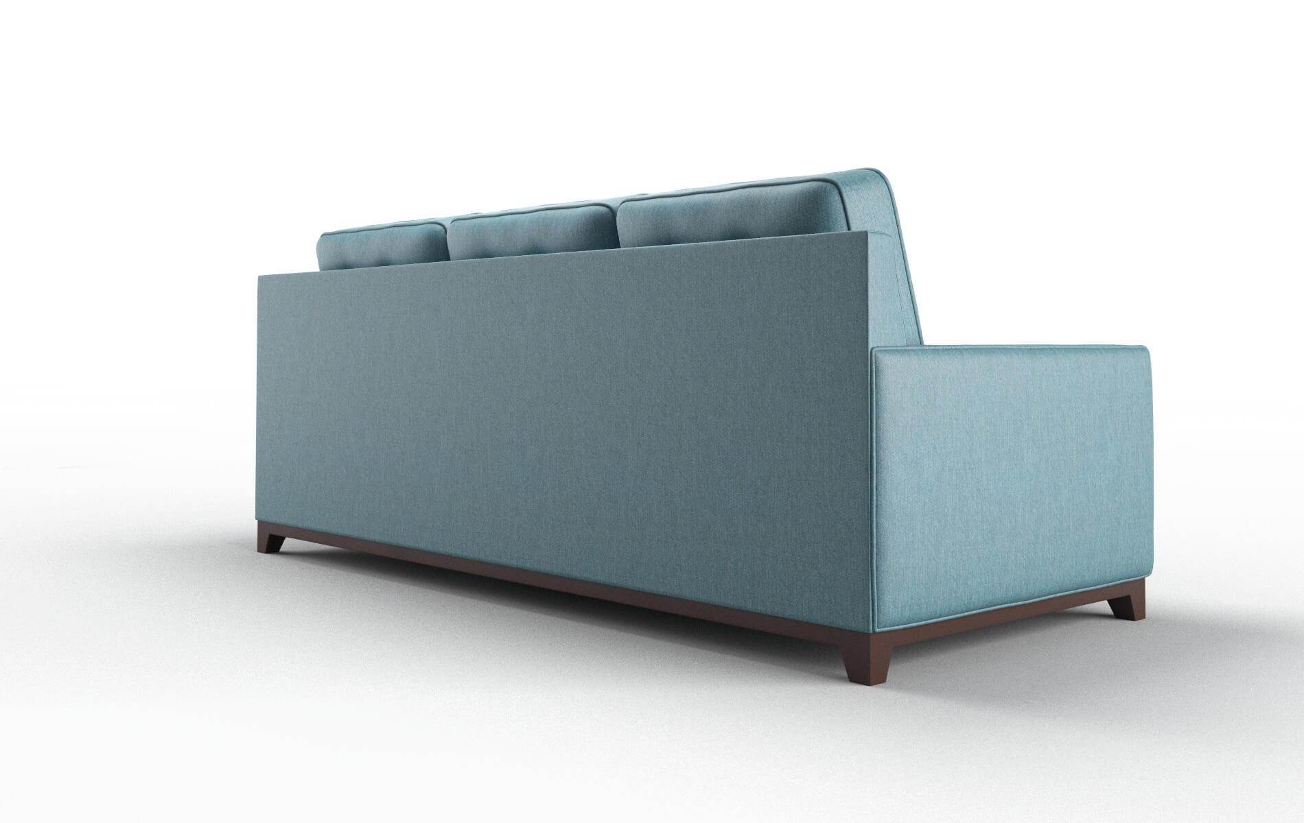 Alexandria Cosmo Teal Sofa espresso legs 5