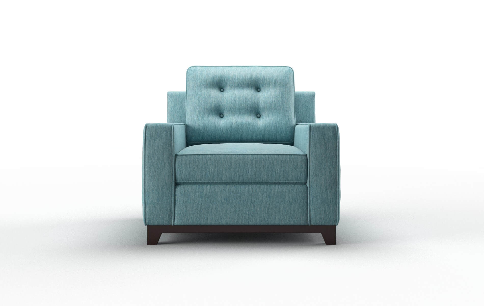 Alexandria Cosmo Turquoise Chair espresso legs 1