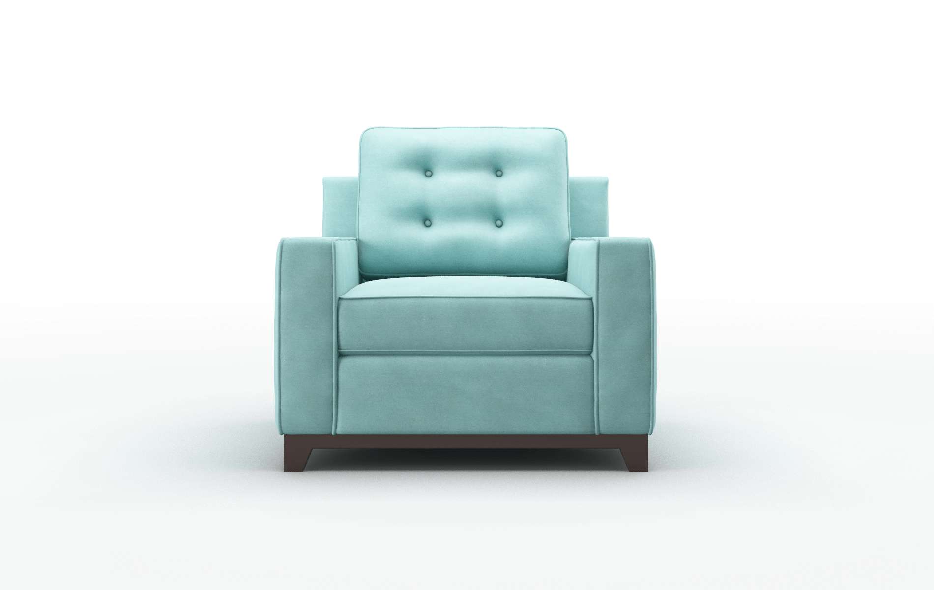 Alexandria Curious Turquoise Chair espresso legs 1