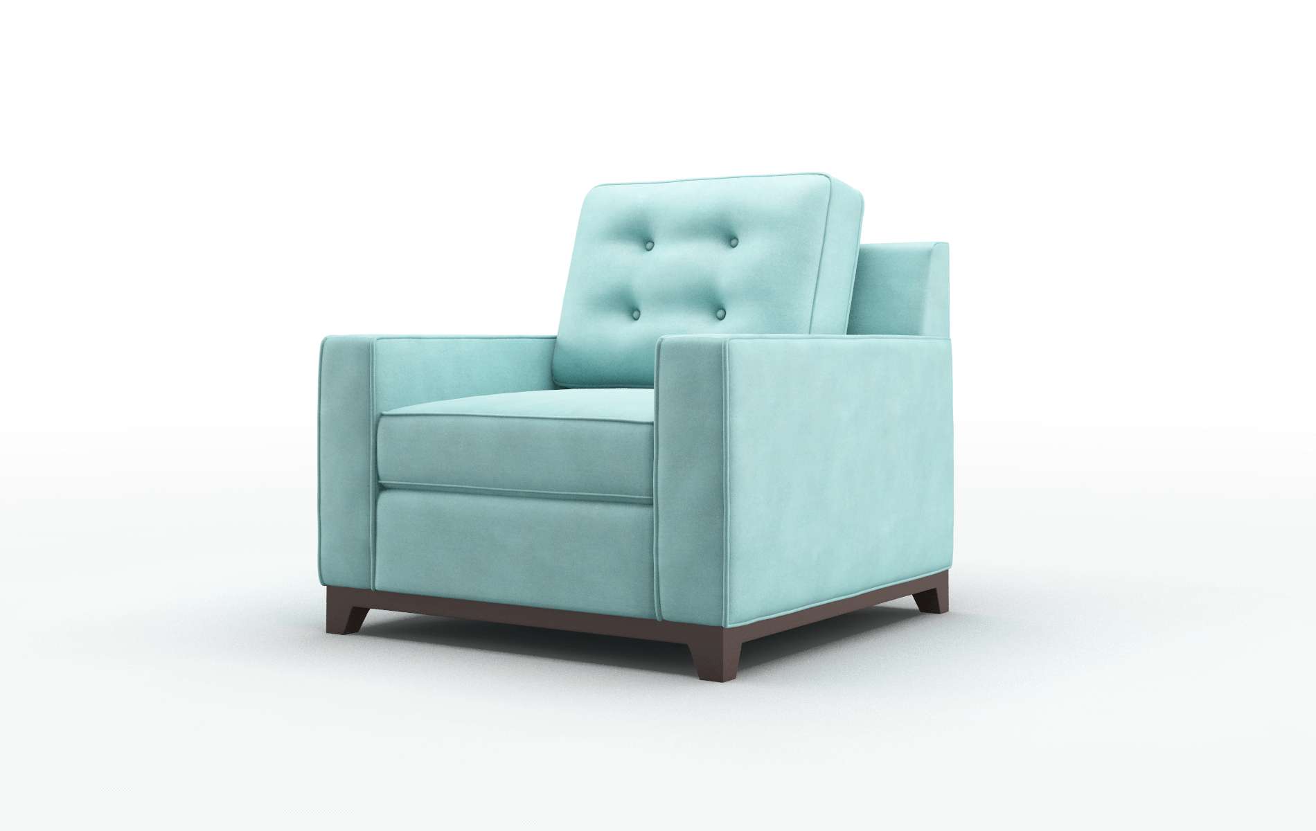 Alexandria Curious Turquoise Chair espresso legs 4