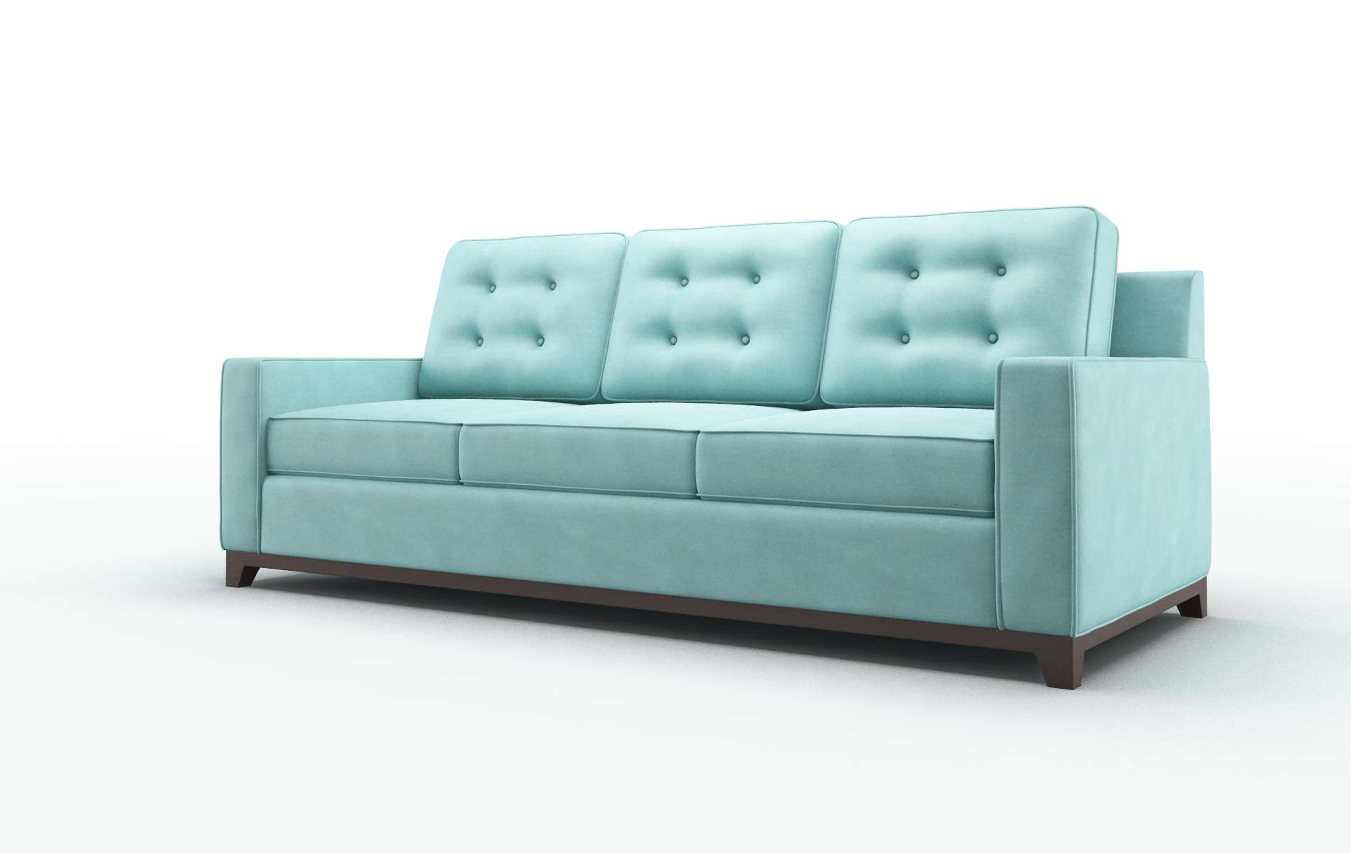 Alexandria Curious Turquoise Sofa espresso legs 4