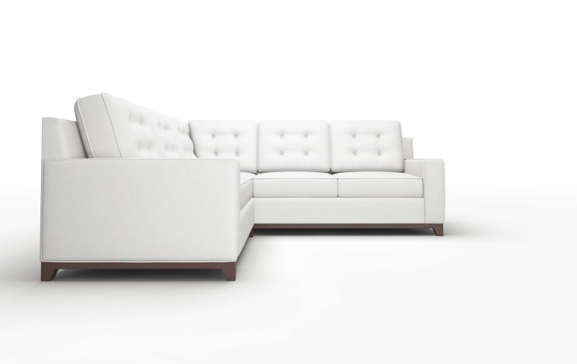 Alexandria Dawson Platinum Sectional espresso legs 2