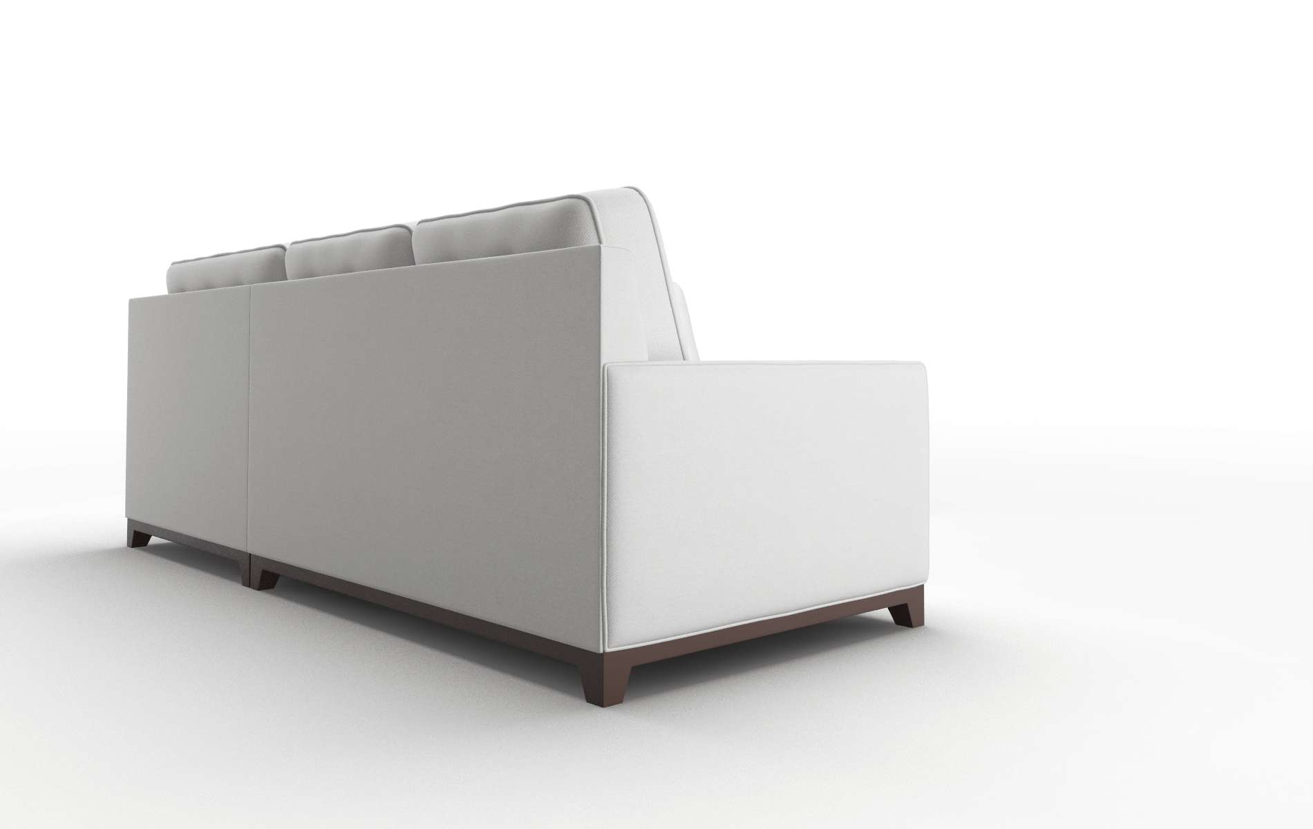 Alexandria Dawson Platinum Sectional espresso legs 3