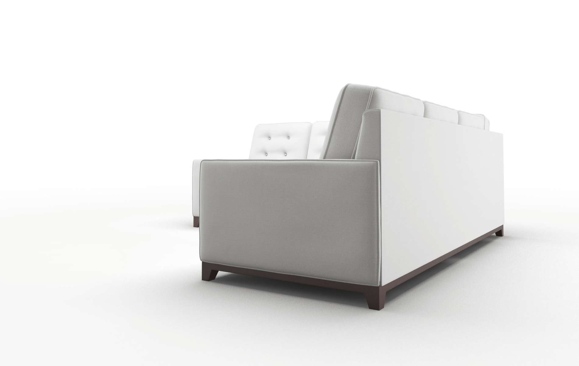 Alexandria Dawson Platinum Sectional espresso legs 4