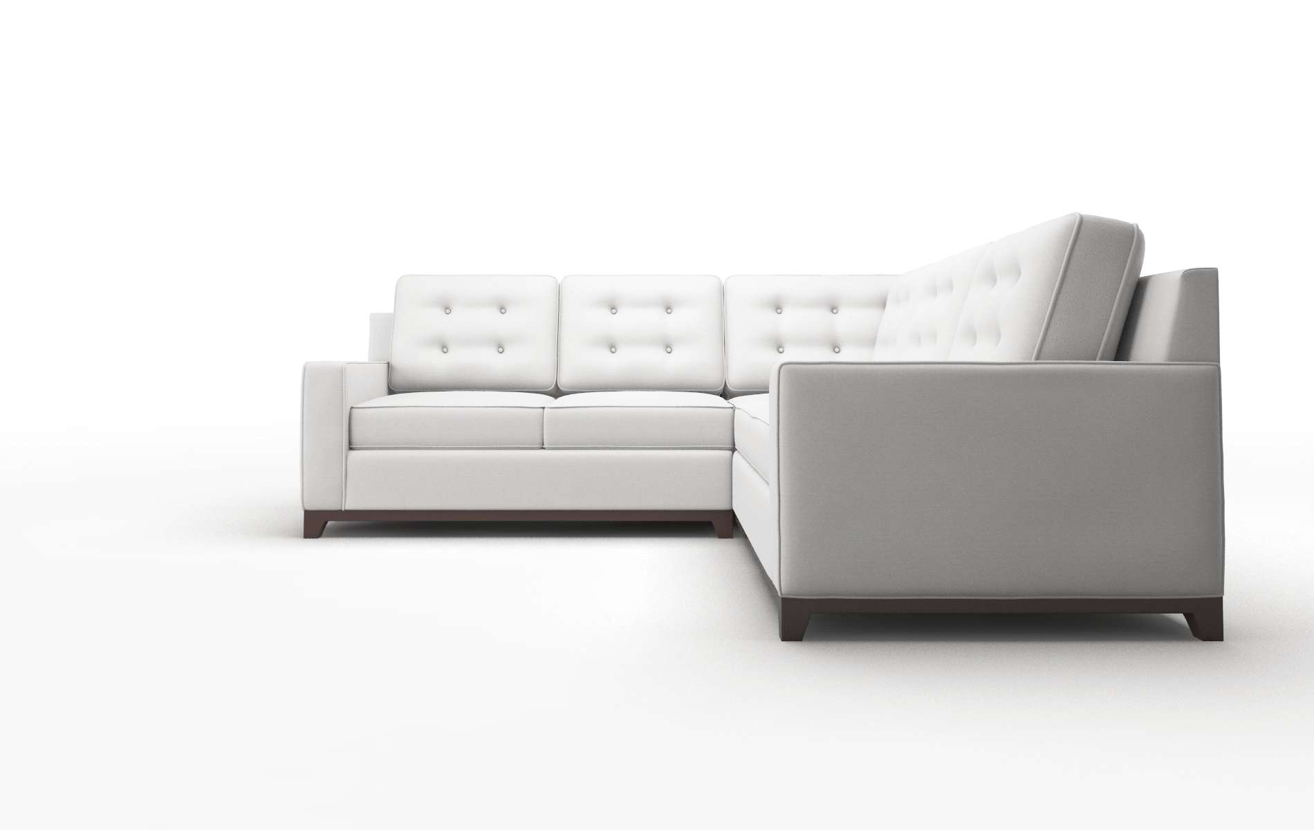 Alexandria Dawson Platinum Sectional espresso legs 5