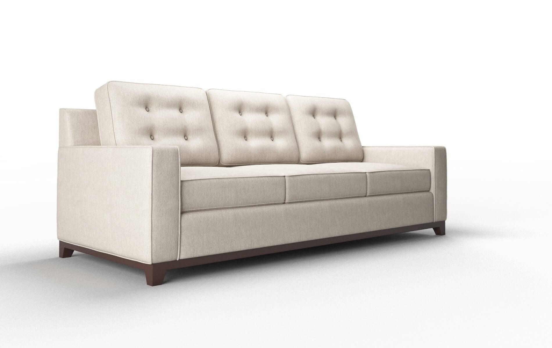 Alexandria Derby Linen Sofa espresso legs 2
